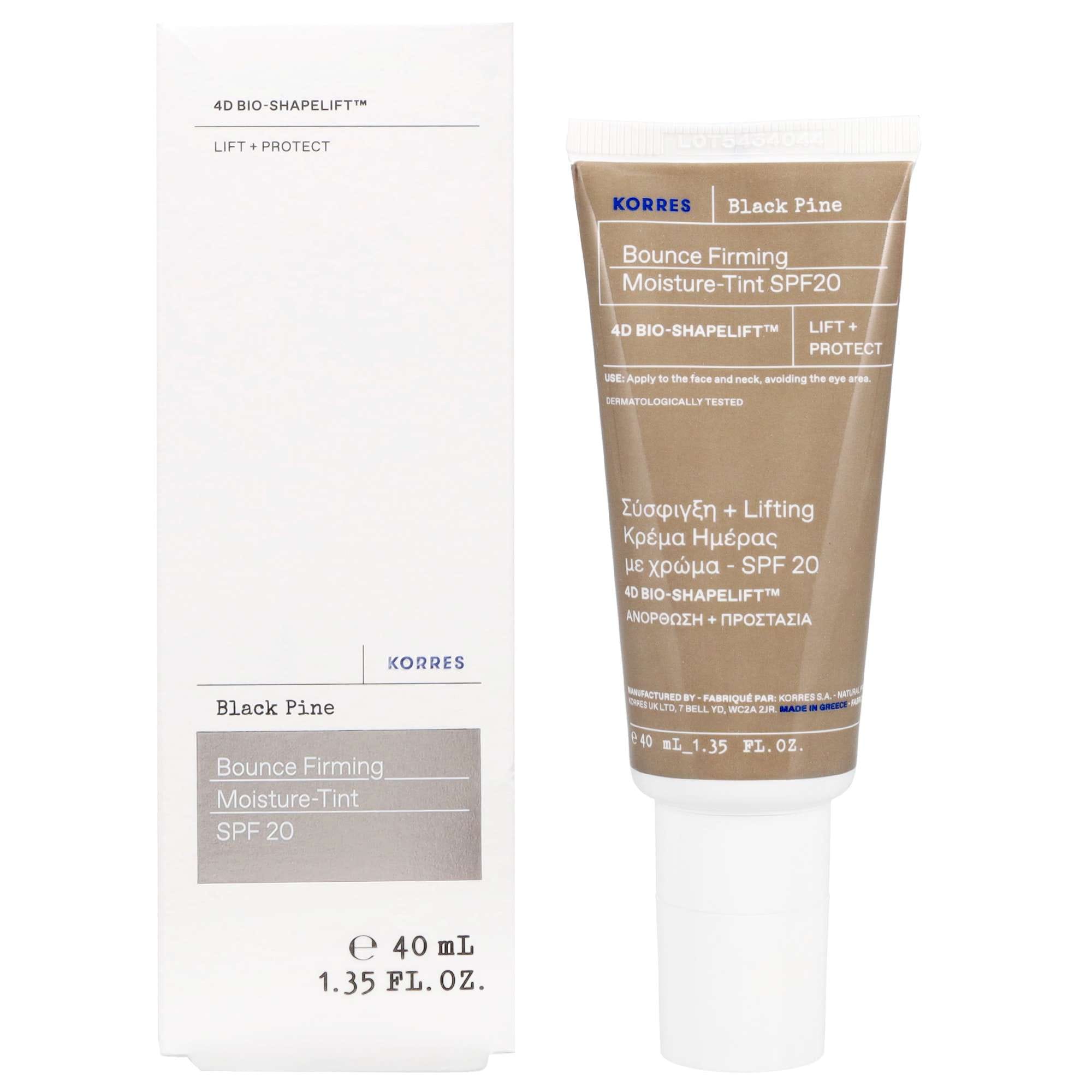 KORRES Black Pine 4D BioShapeLift™ Bounce Firming Tinted Moisturiser SPF20 40ml