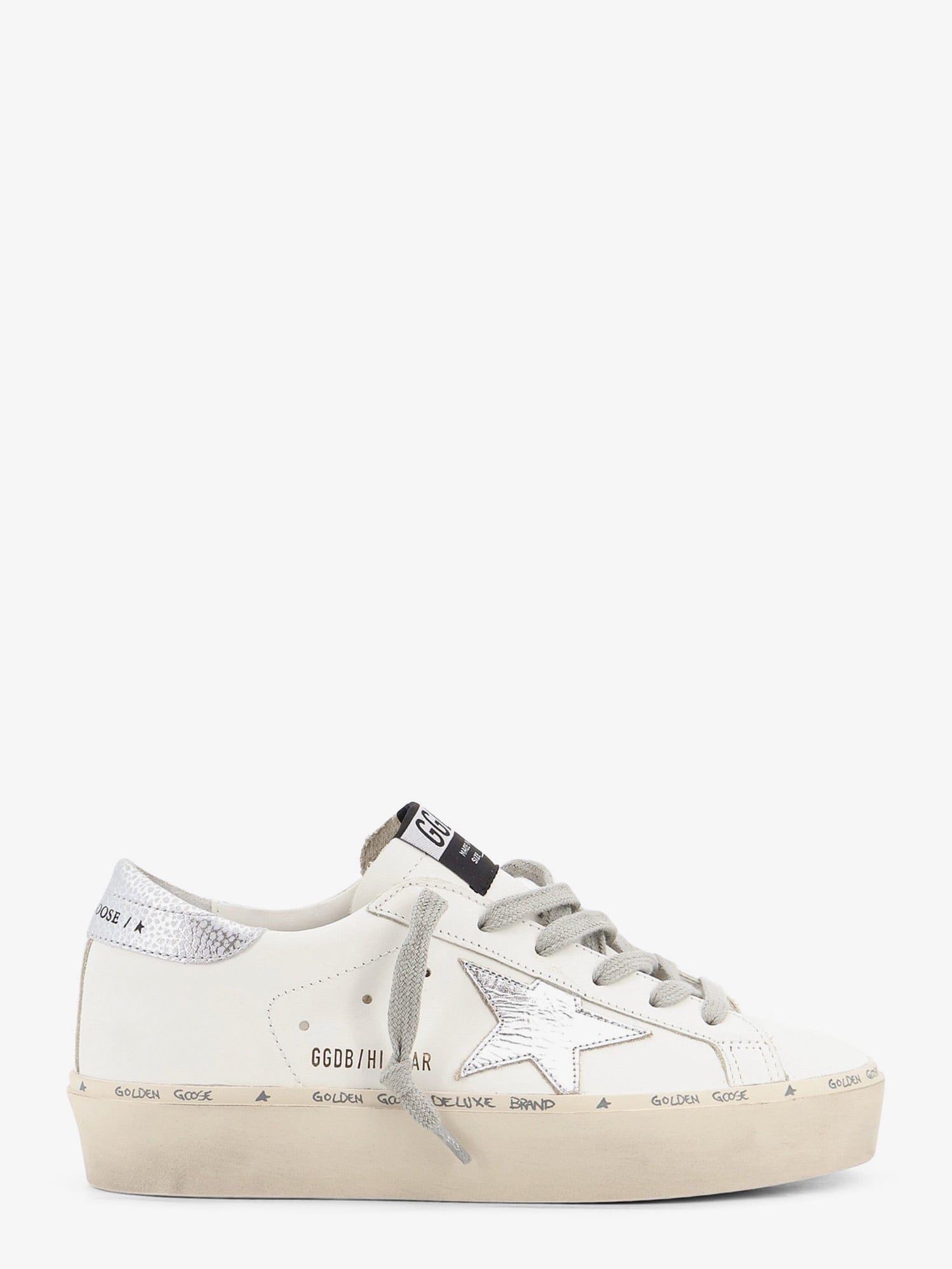 GOLDEN GOOSE DELUXE BRAND Hi-Star leather sneakers with iconic side logo