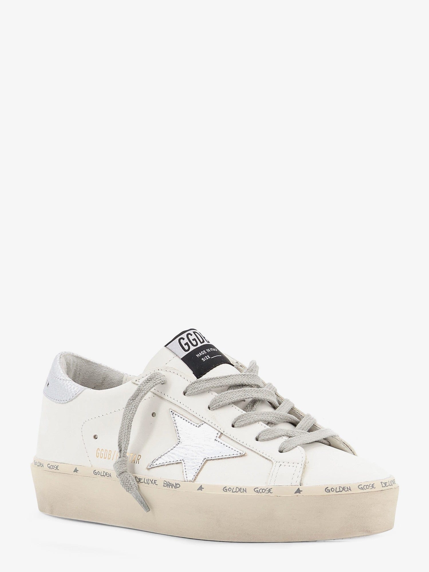 GOLDEN GOOSE DELUXE BRAND Hi-Star leather sneakers with iconic side logo