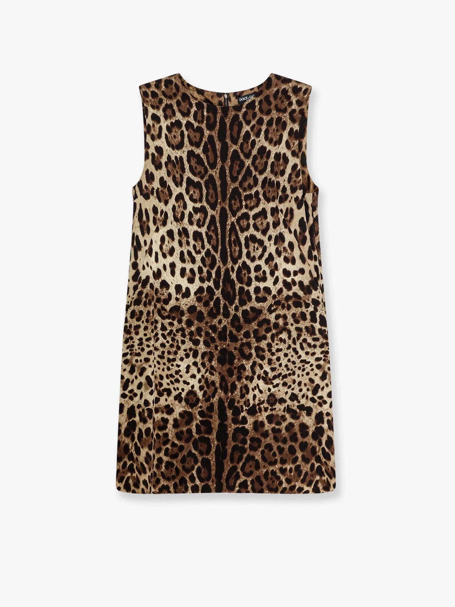 Dolce & Gabbana Stretch silk dress with Leopard print