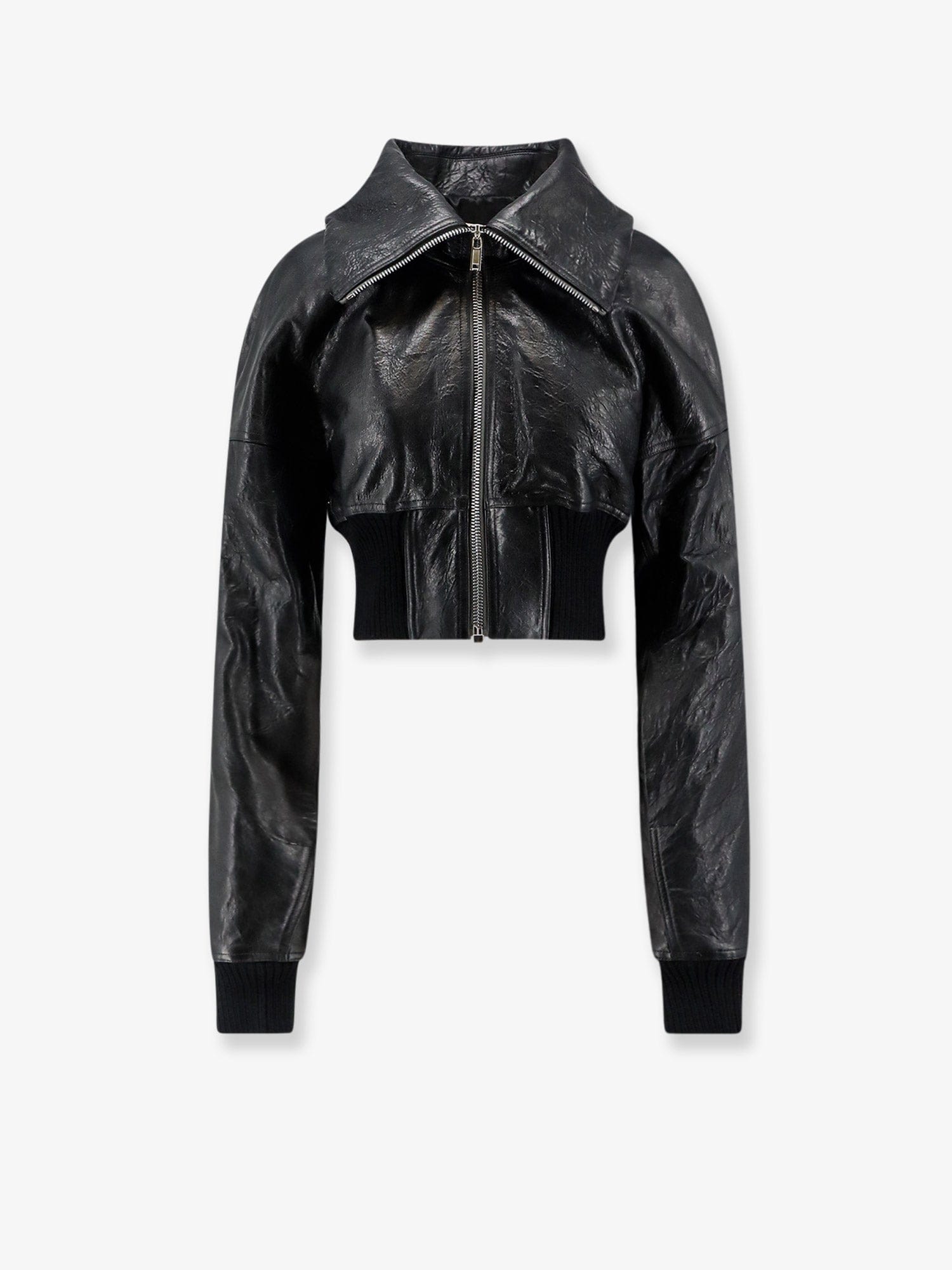 Rick Owens Dracuflight Cropped Leather Jacket