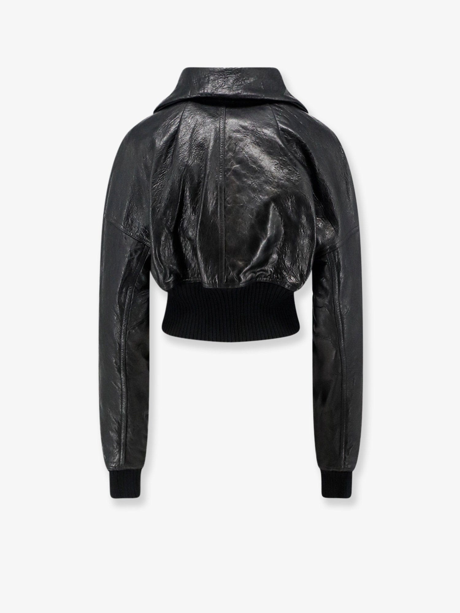 Rick Owens Dracuflight Cropped Leather Jacket