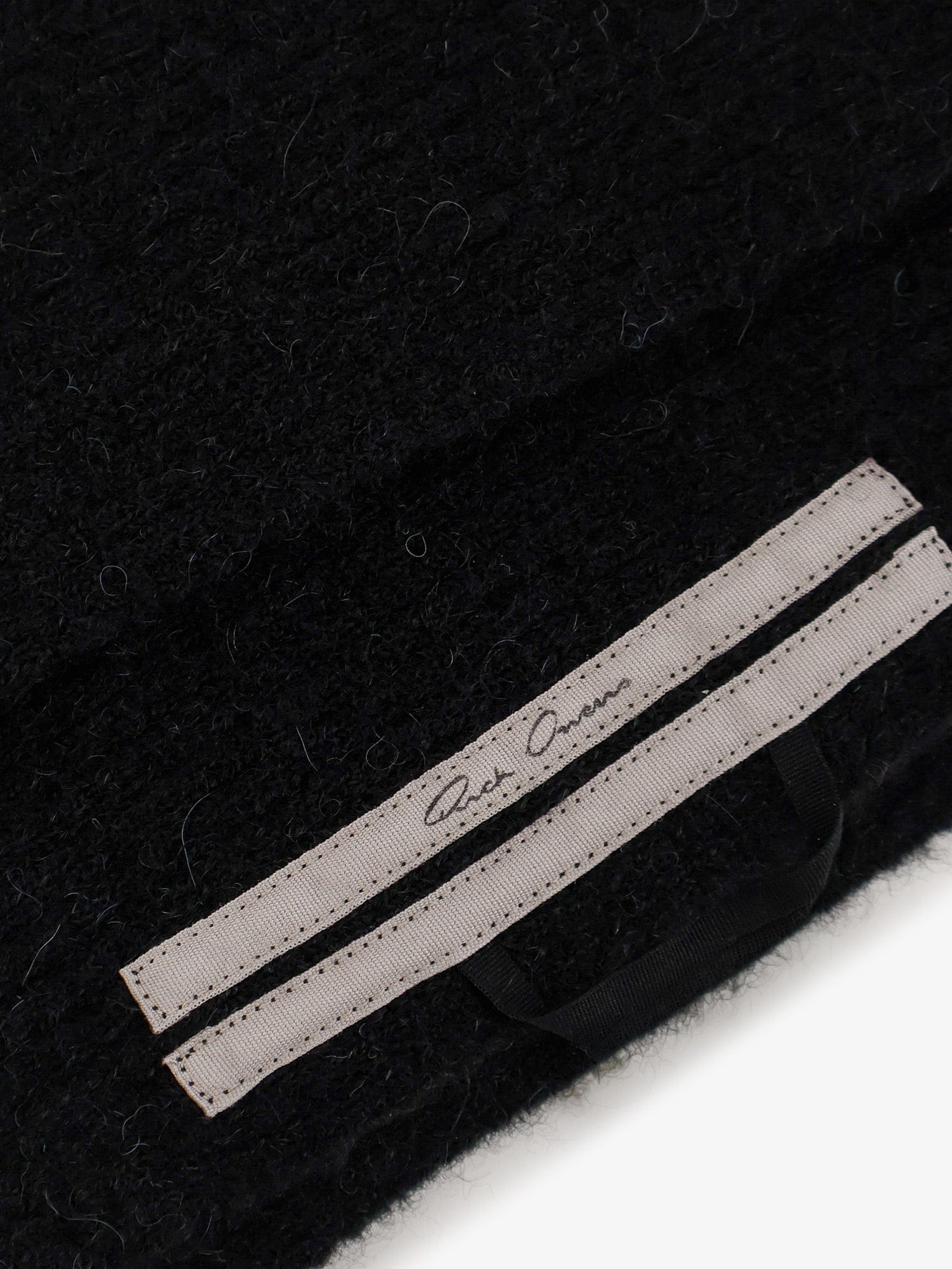 Rick Owens Alpaca and wool blend scarf