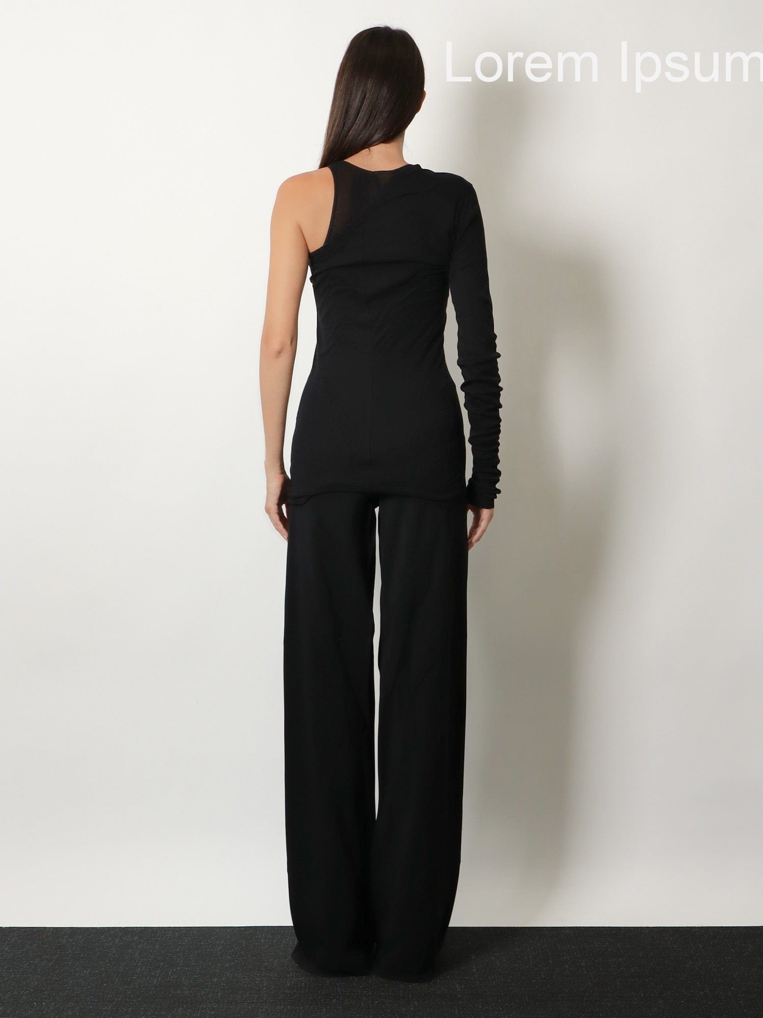 Rick Owens Bias viscose and silk trousers