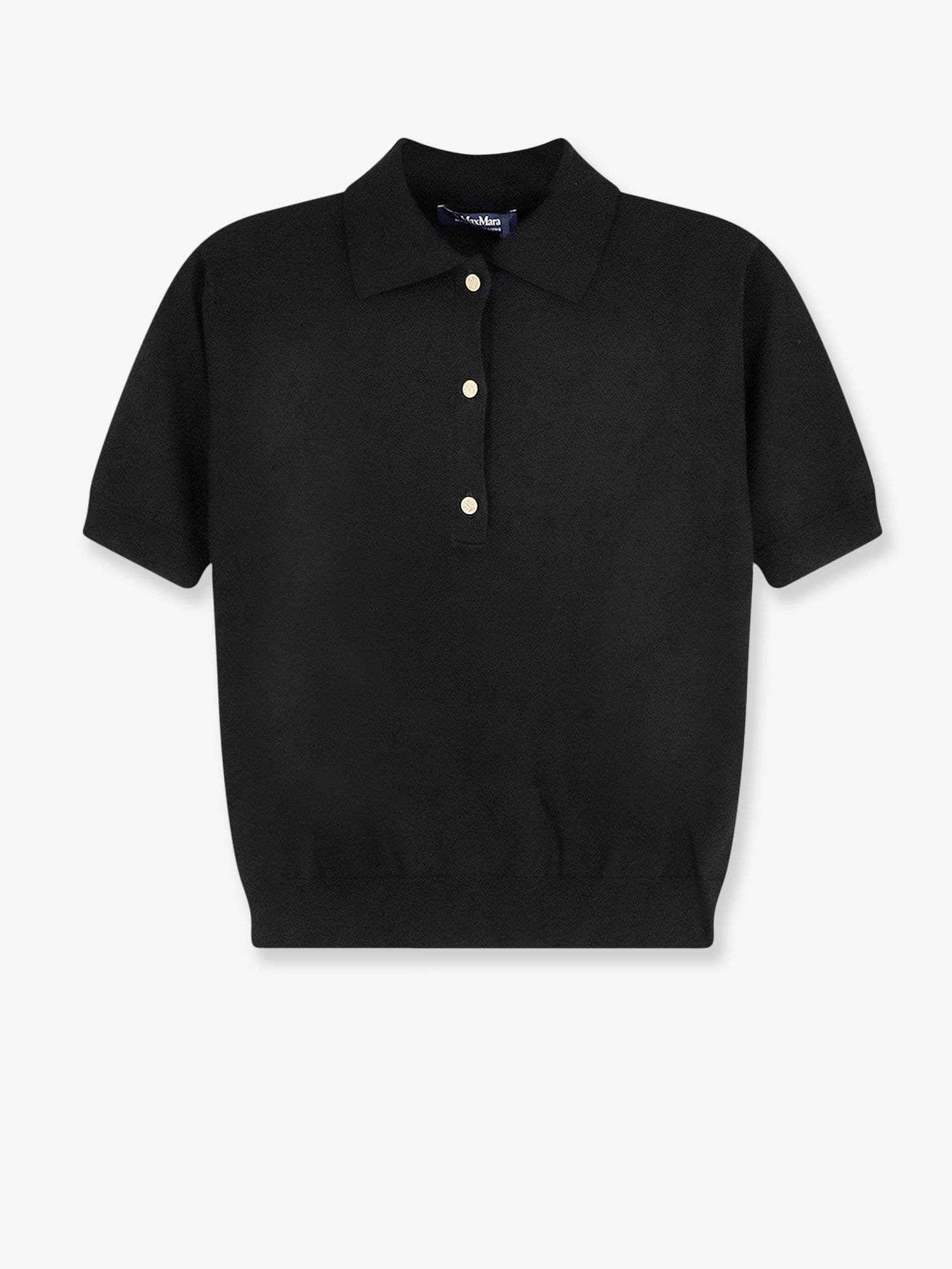 'S Max Mara Smmpomposa cotton, silk, and cashmere polo shirt