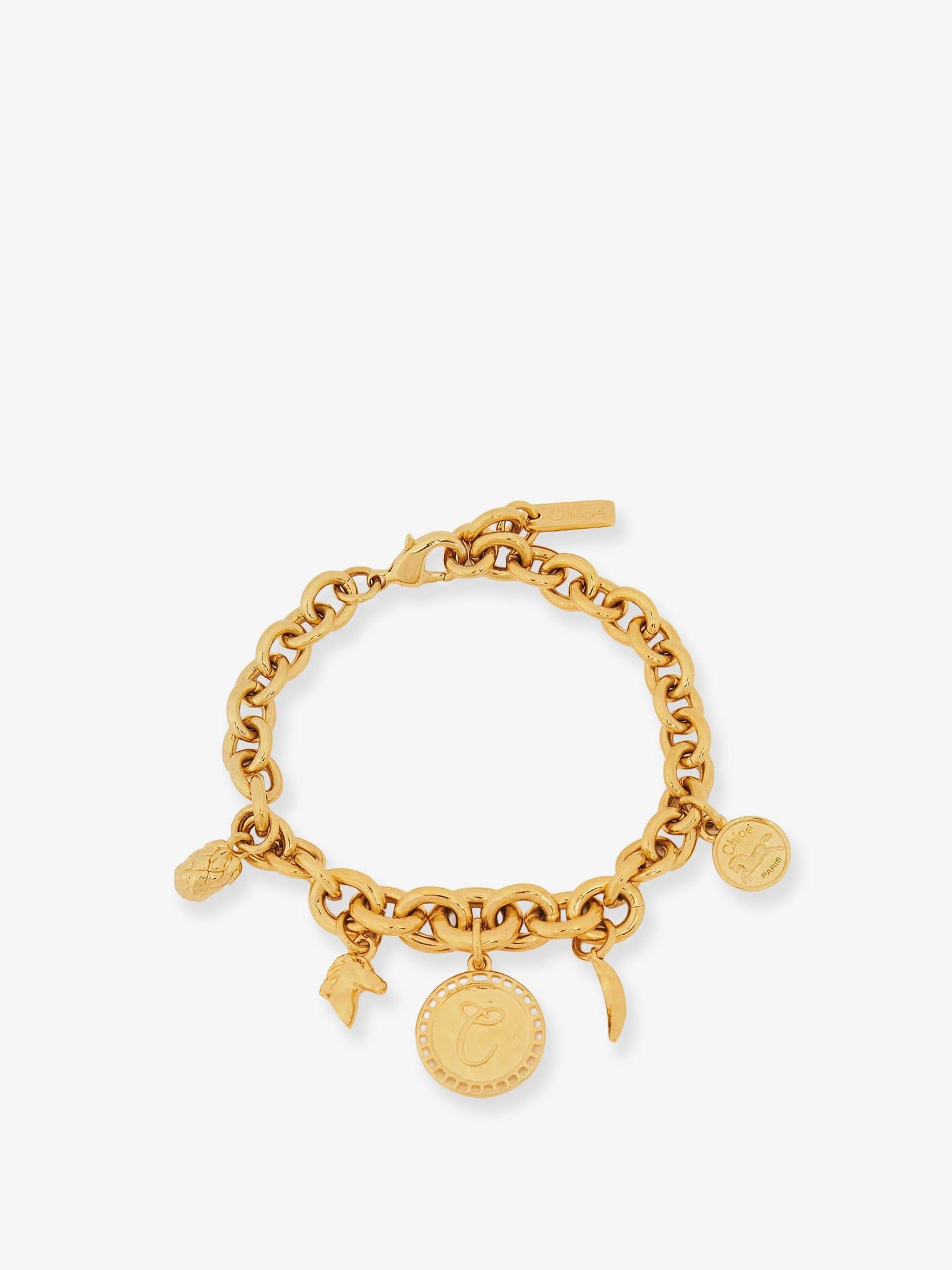 Chloe Brass bracelet with charms