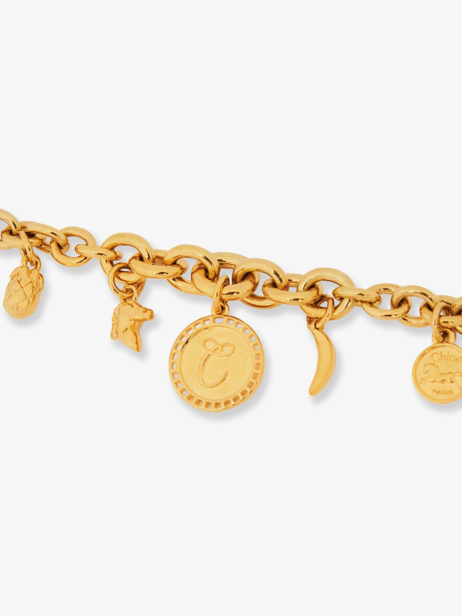 Chloe Brass bracelet with charms