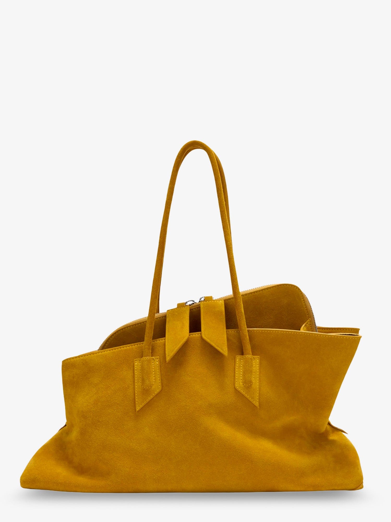 The Attico La Passeggiata suede shoulder bag