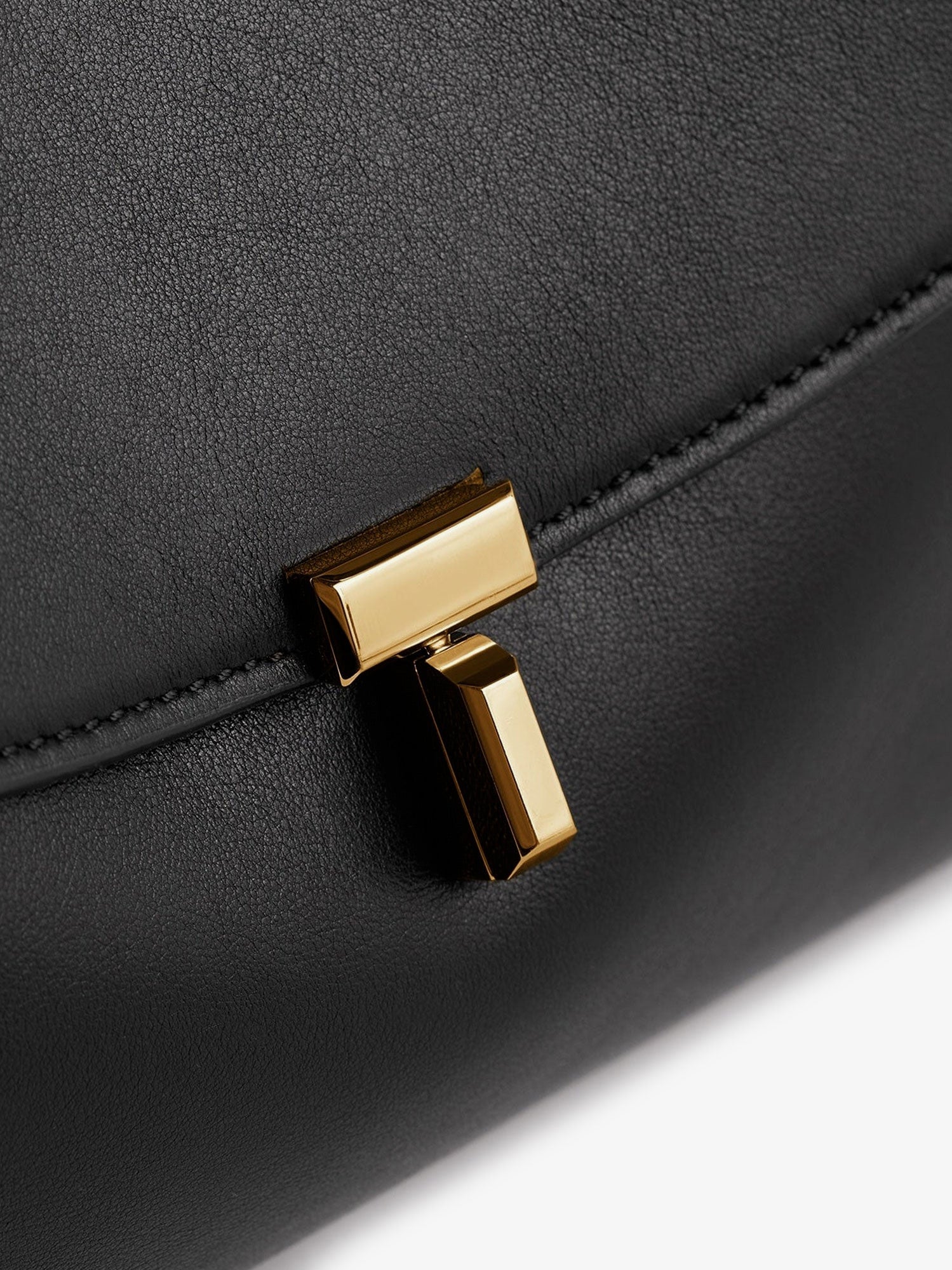 TOTEME T-Lock Leather Shoulder Bag