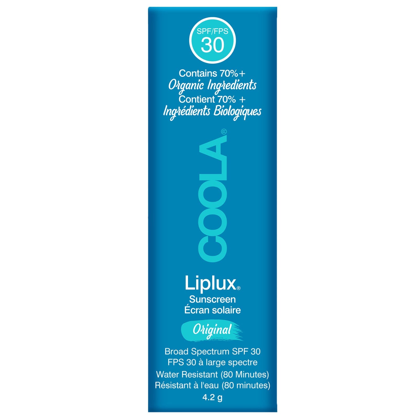 Coola Face Care Classic Liplux Lip Balm Sunscreen SPF30 Original 4.2ml