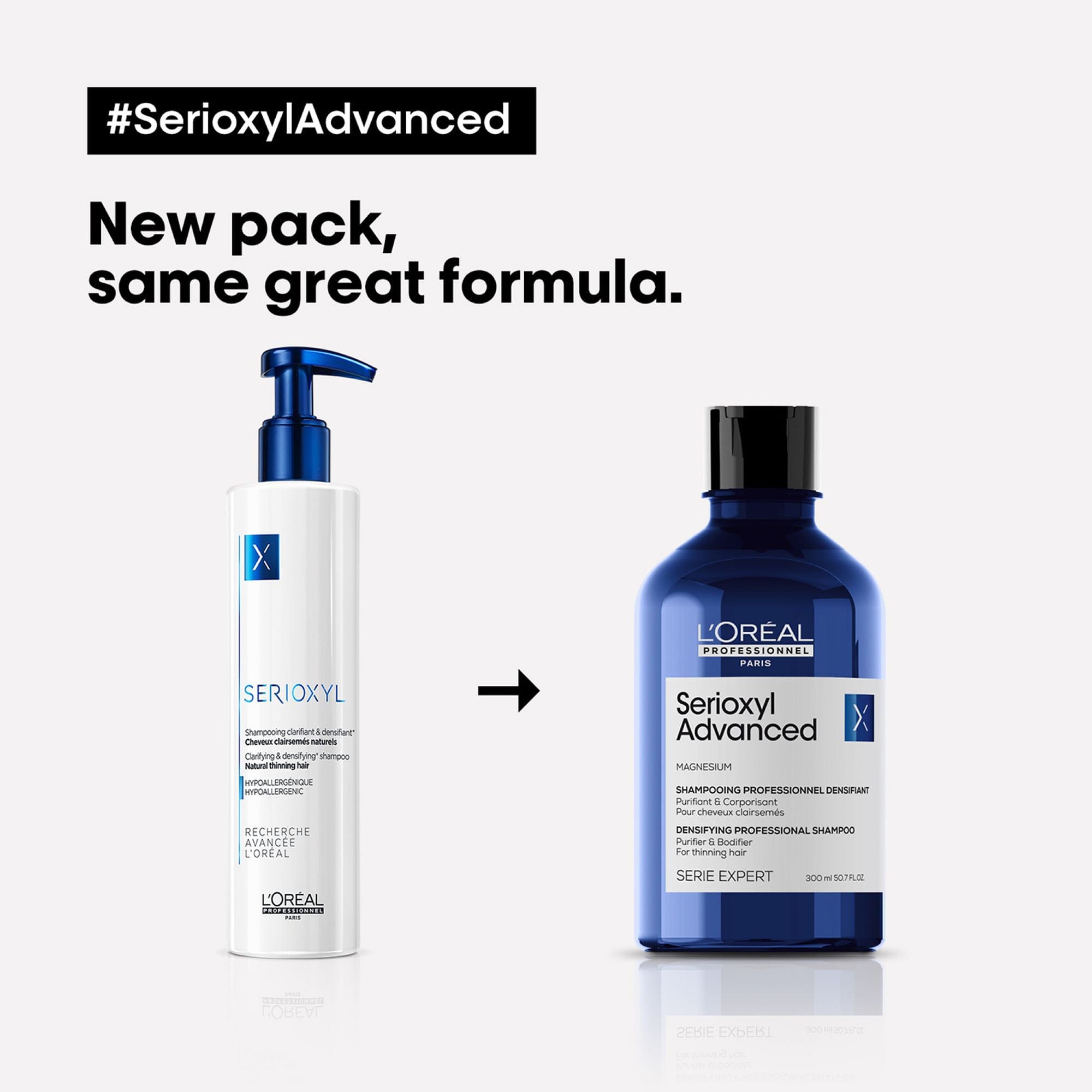 L'Oréal Professionnel SERIE EXPERT Serioxyl Advanced Purifier & Bodifier Shampoo 300ml