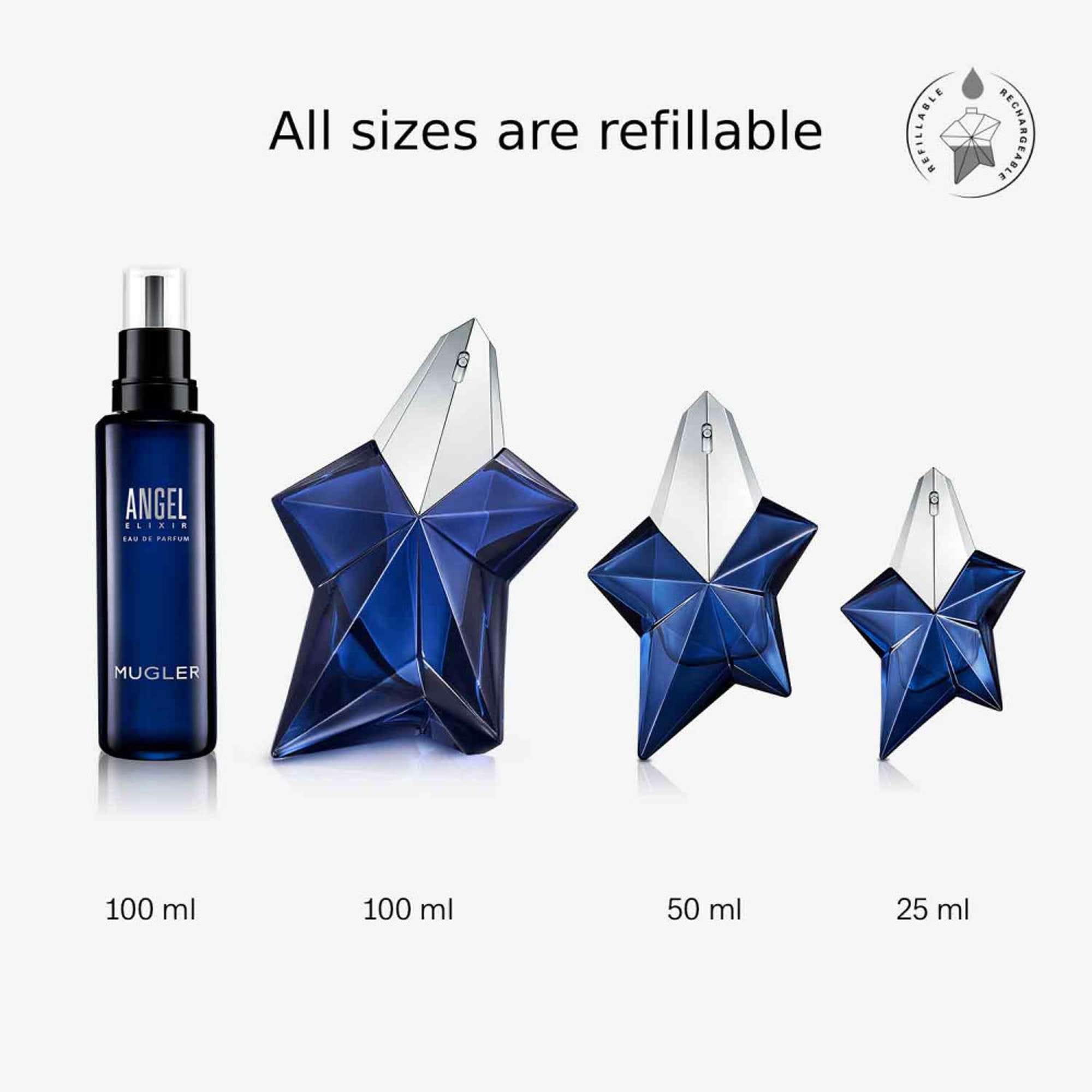 MUGLER Angel Elixir Eau de Parfum Refillable Star Spray 25ml