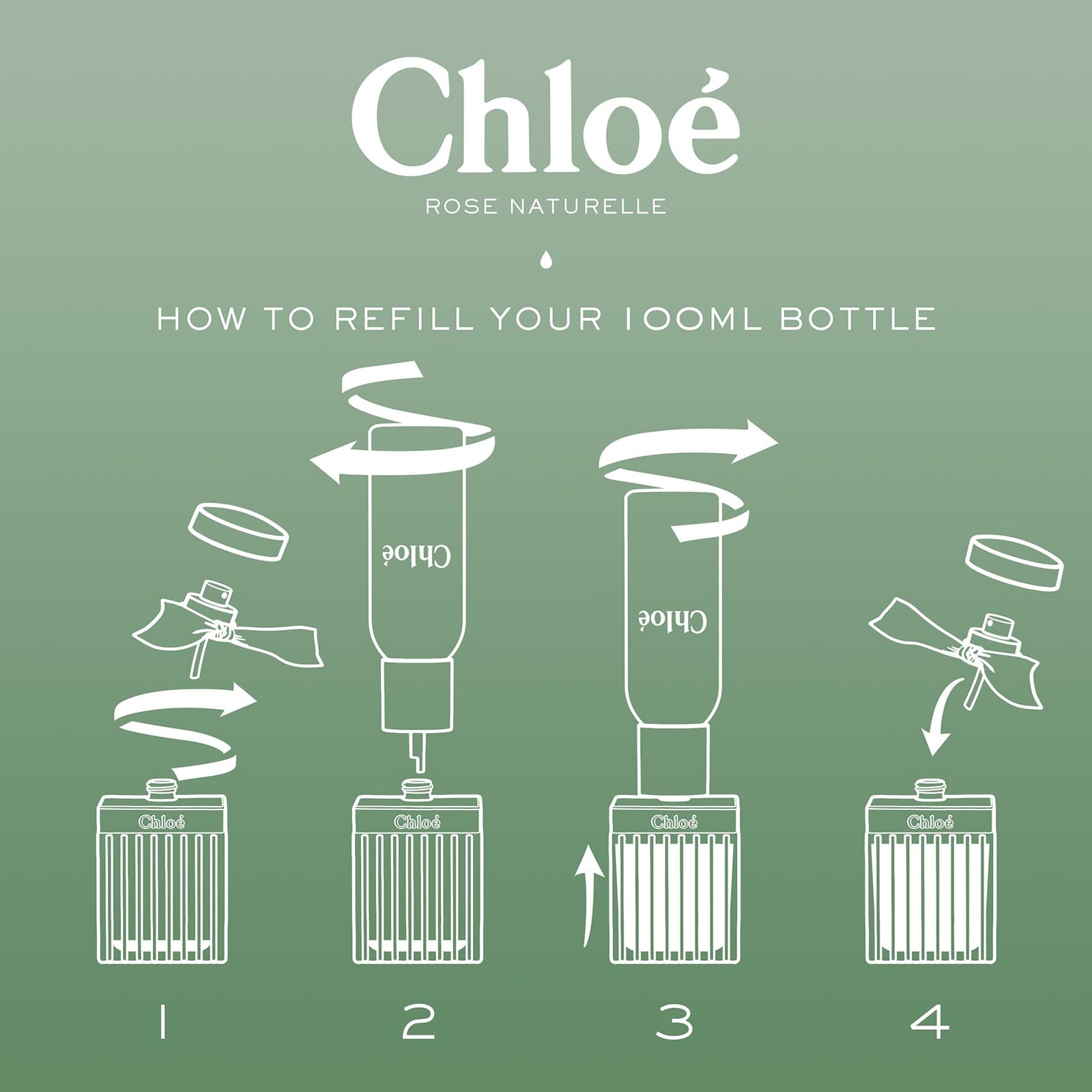 Chloé Rose Naturelle Eau de Parfum Refillable Spray 100ml