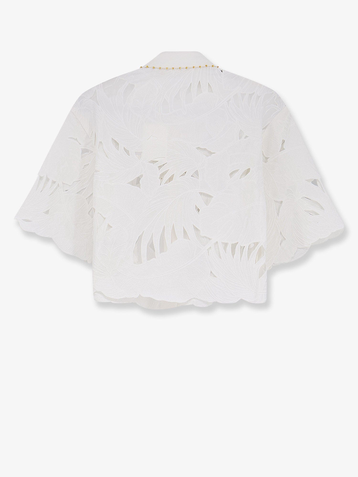 ZIMMERMANN Mahon cotton shirt with all-over embroidery
