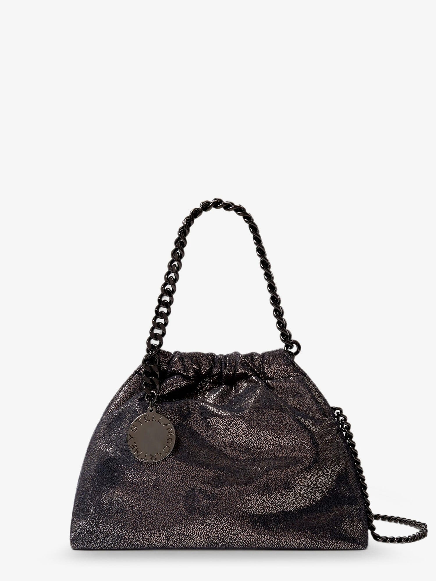 Stella McCartney Falabella Eco Shiny Dotted Chamois Fabric Shoulder Bag