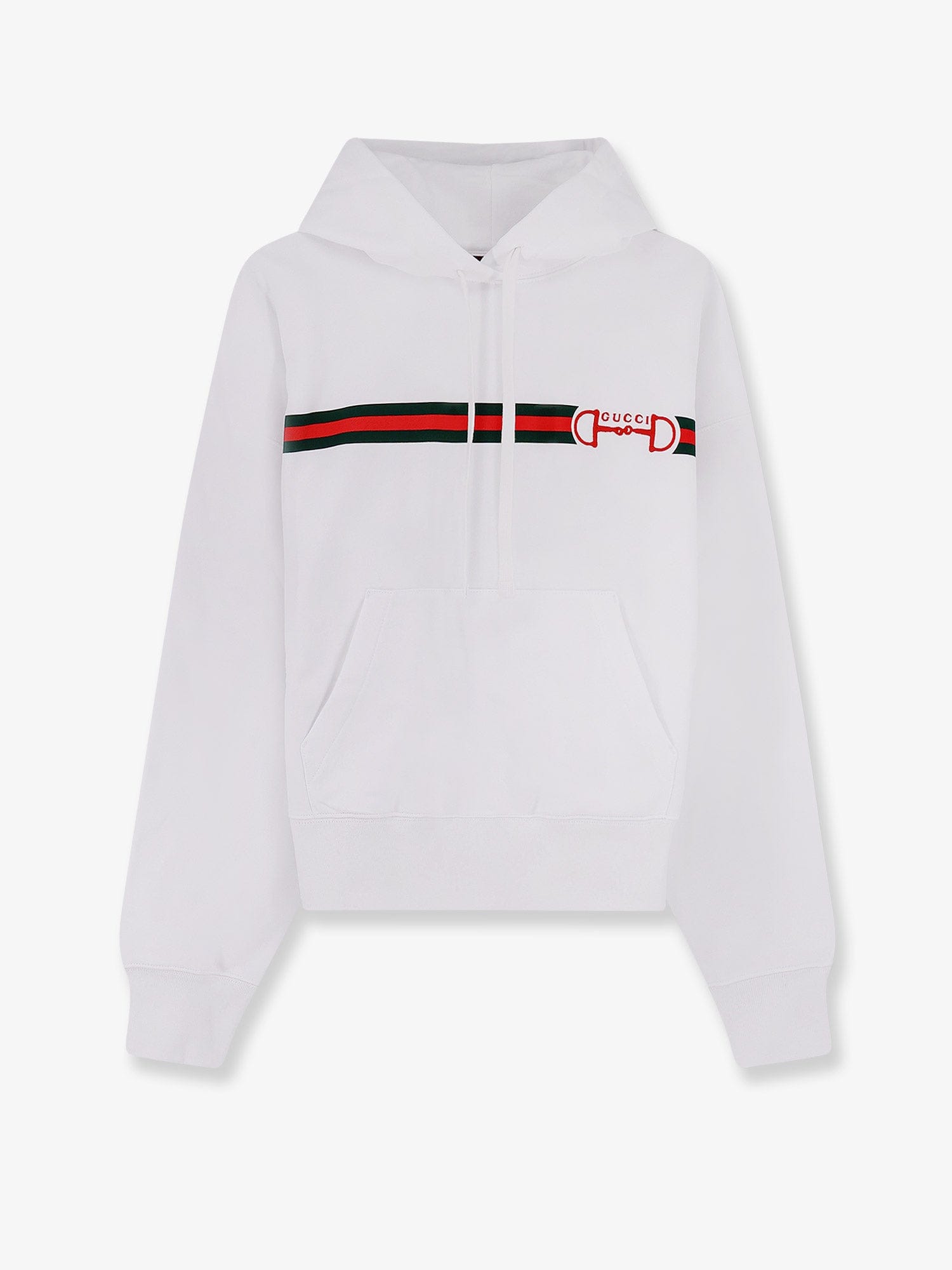 Gucci Cotton sweatshirt with embroidered Horsebit on the front