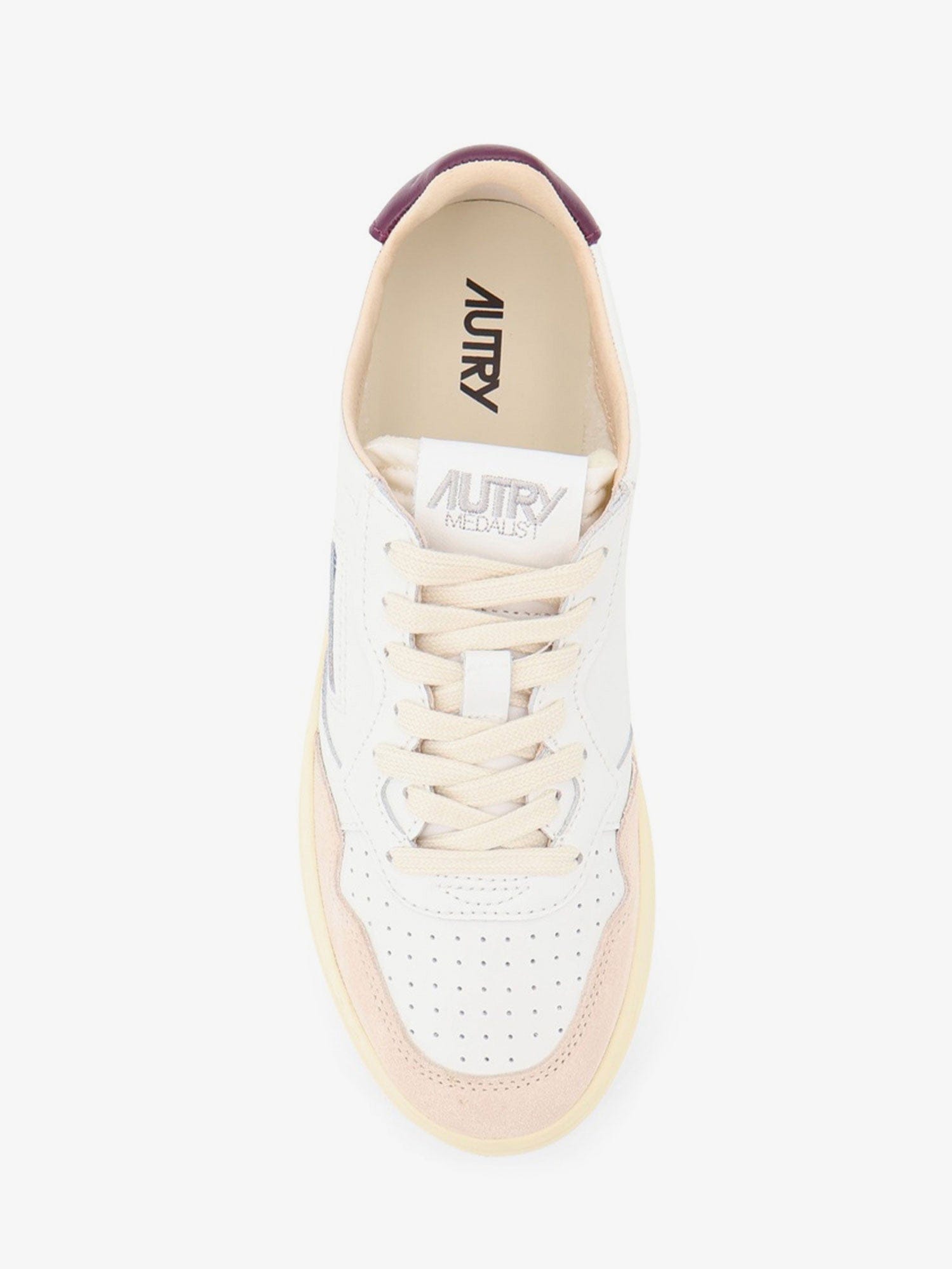 Autry Medalist leather and suede sneakers