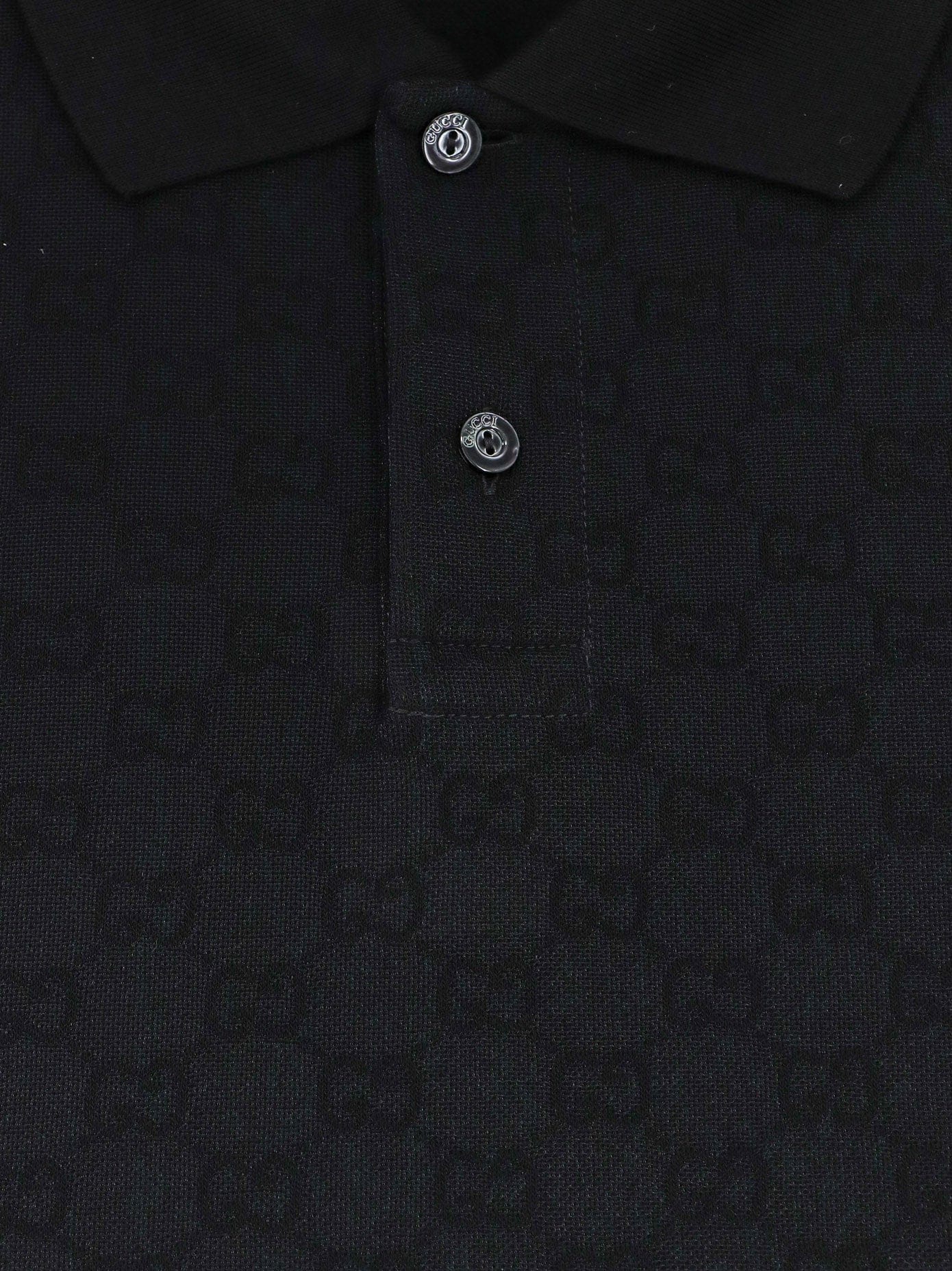 Gucci GG viscose blend polo shirt