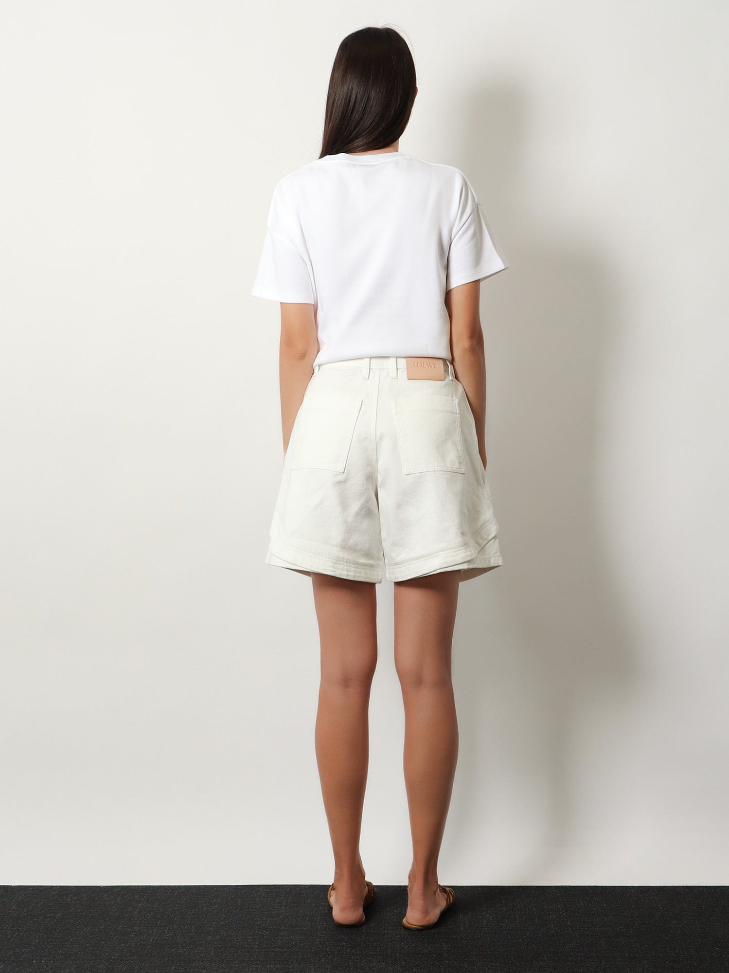 Loewe Asymmetric cotton blend t-shirt