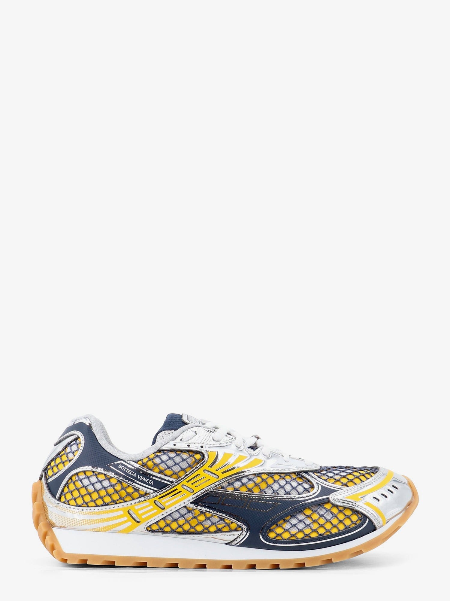 Bottega Veneta Orbit mesh and leather sneakers