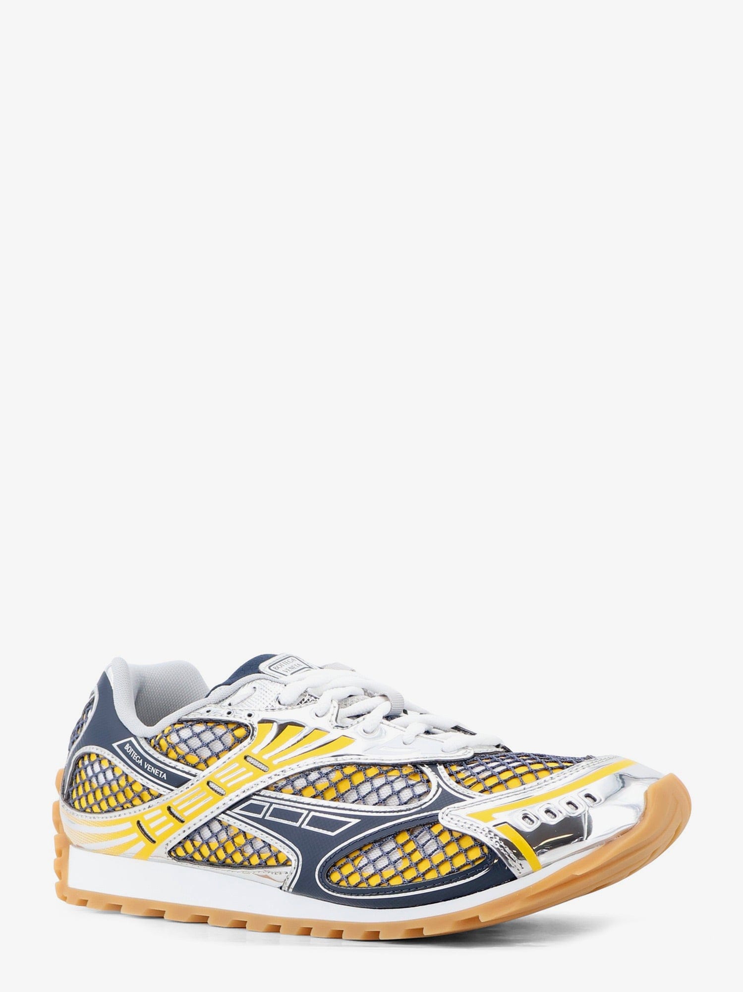 Bottega Veneta Orbit mesh and leather sneakers