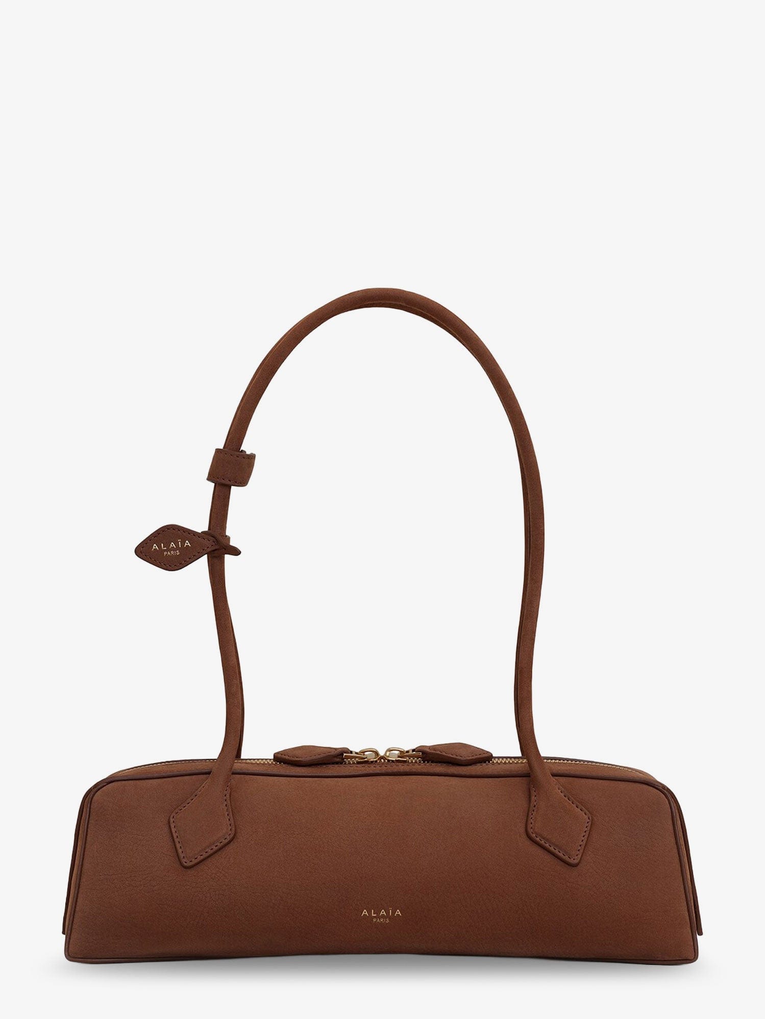 Alaia Teckel Medium suede shoulder bag