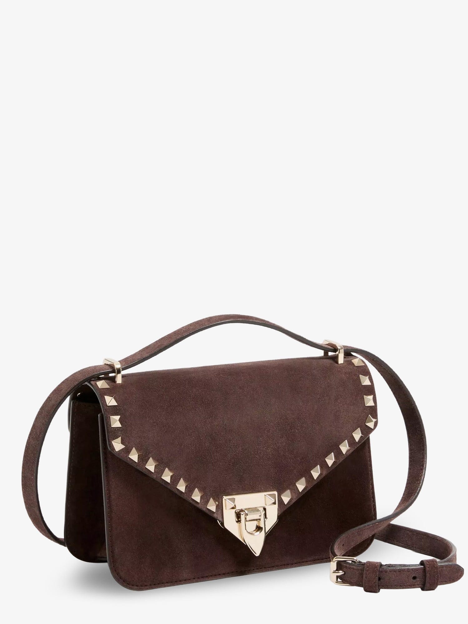 Valentino Garavani Rockstud suede crossbody bag