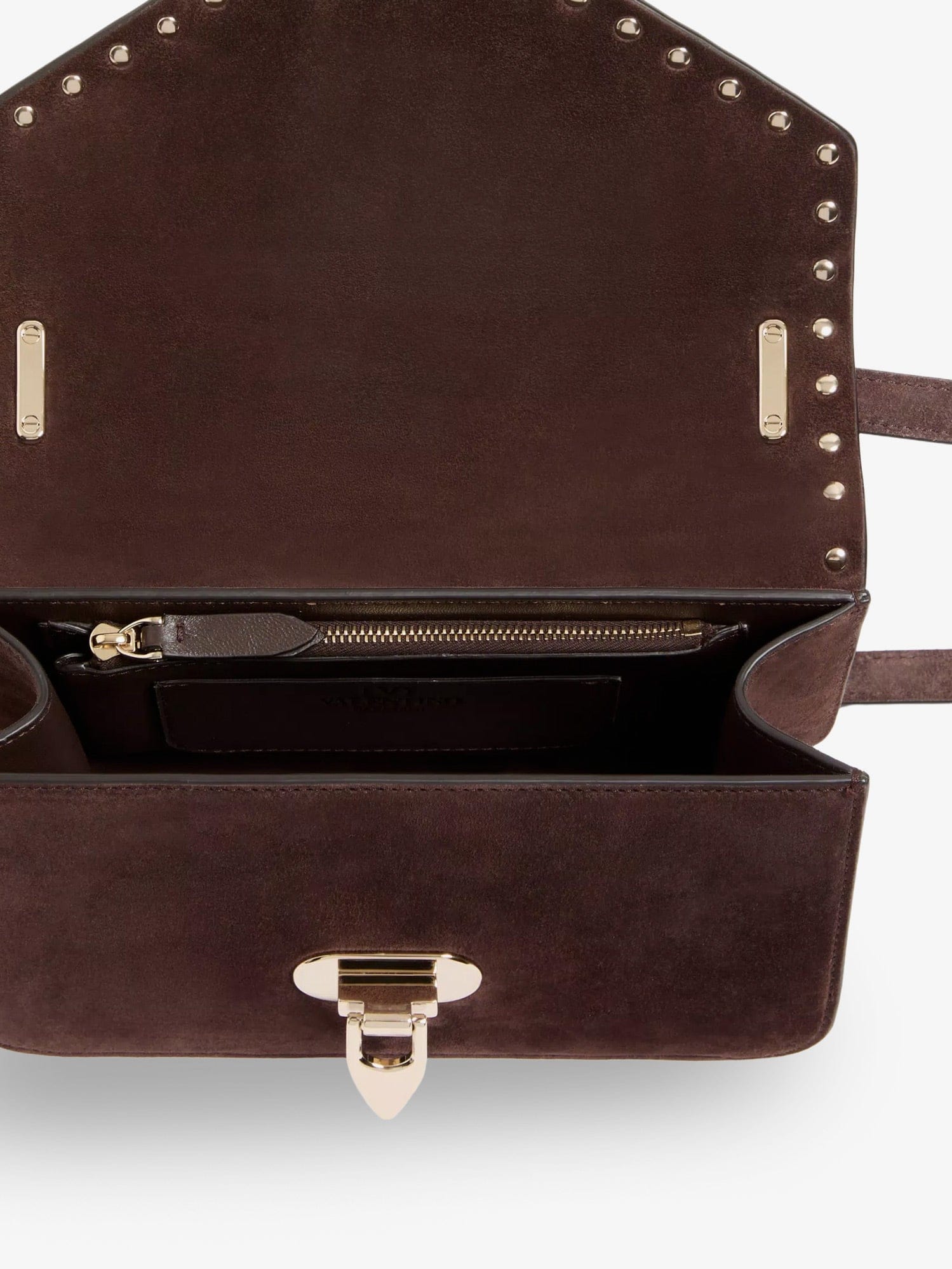Valentino Garavani Rockstud suede crossbody bag