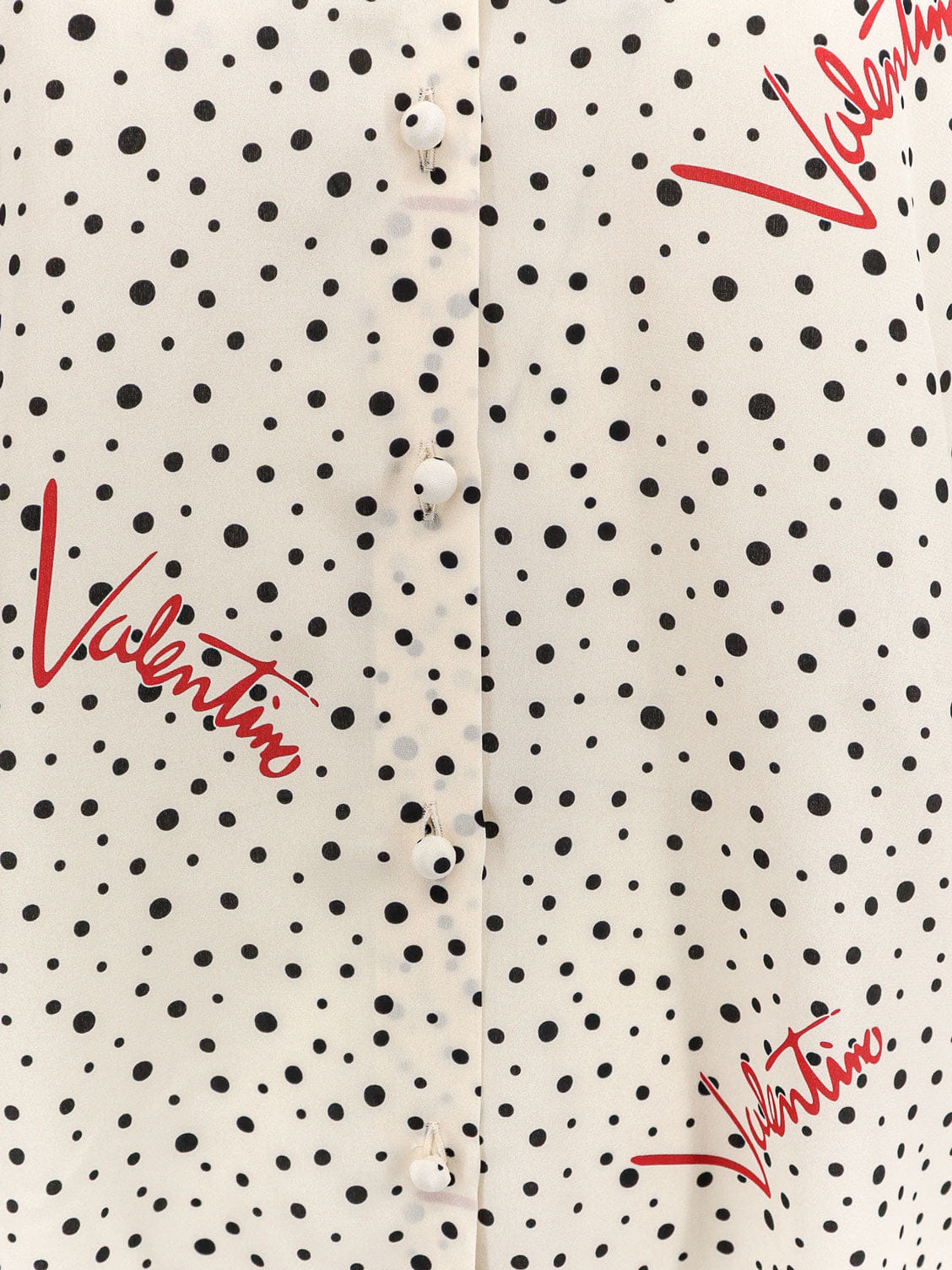Valentino Bollicine Plusdepois Crepe De Chine Shirt