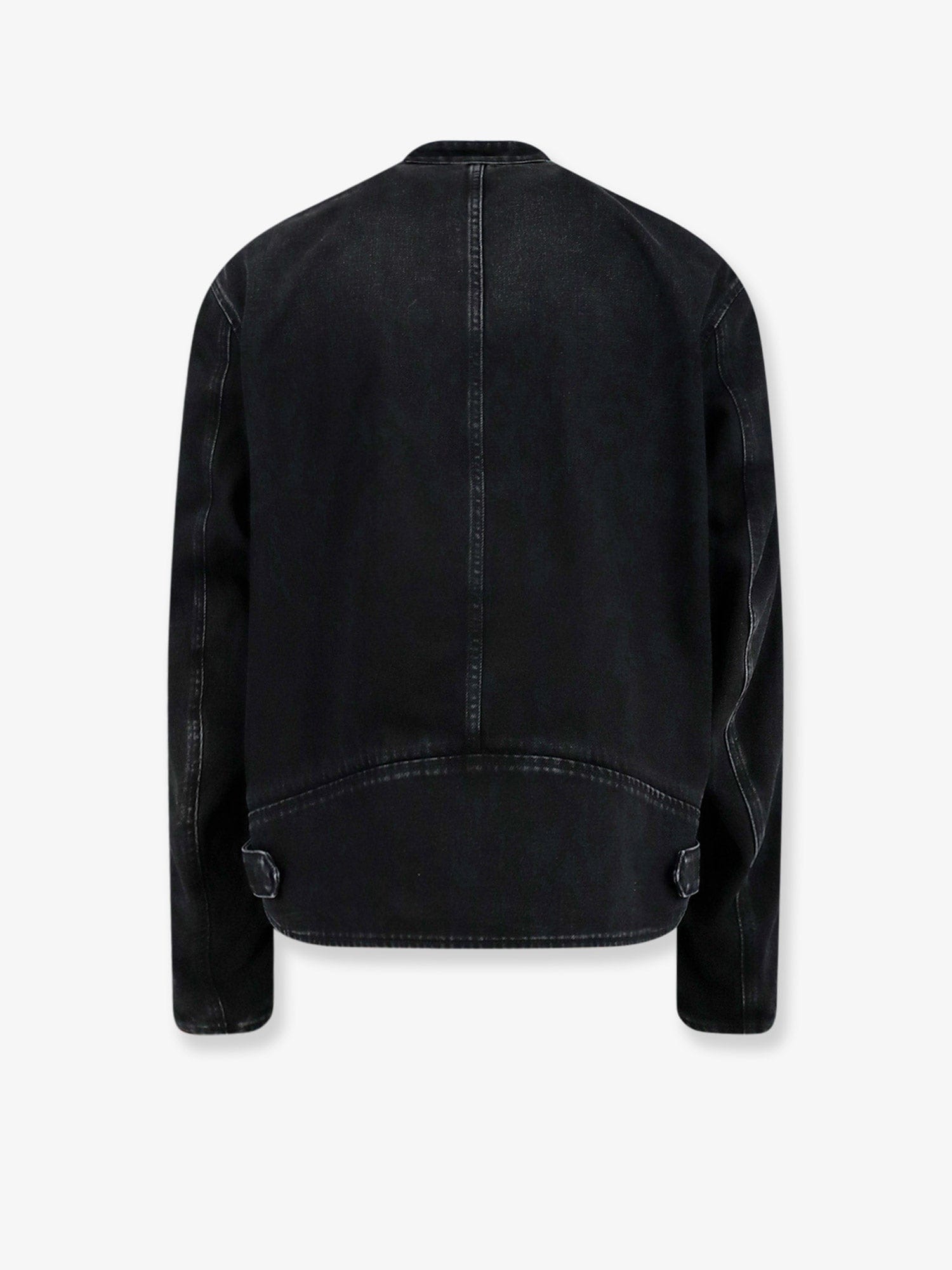 Gucci Black denim jacket certified cotton jacket with a faded effect
