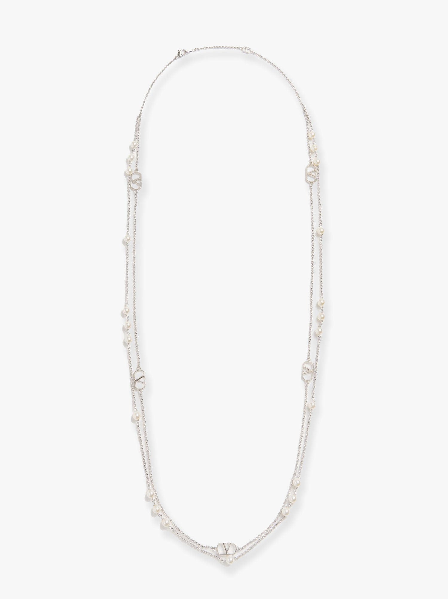 Valentino Garavani Metal necklace with silver finishes