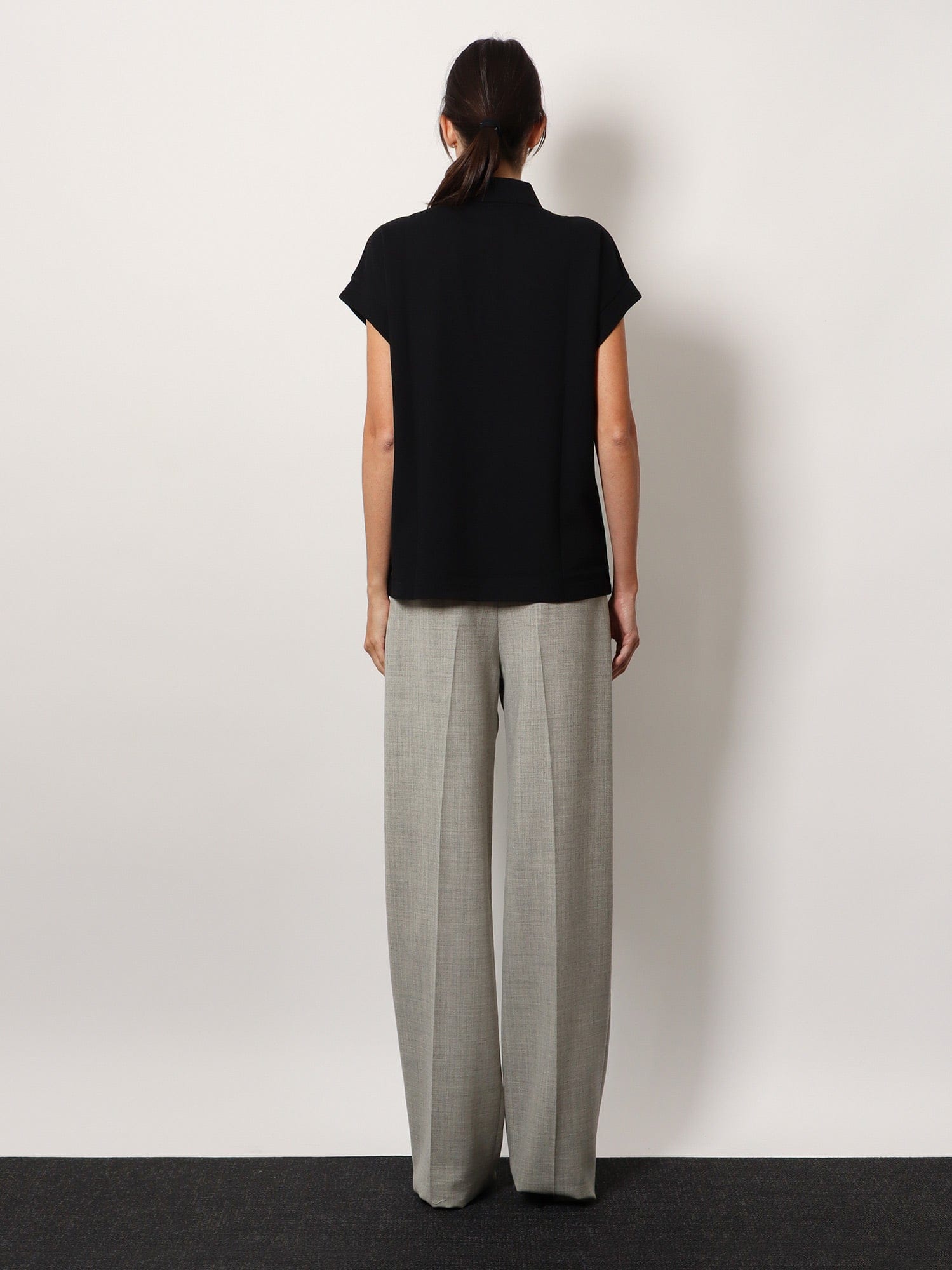 Saint Laurent Cotton blend polo shirt with logo