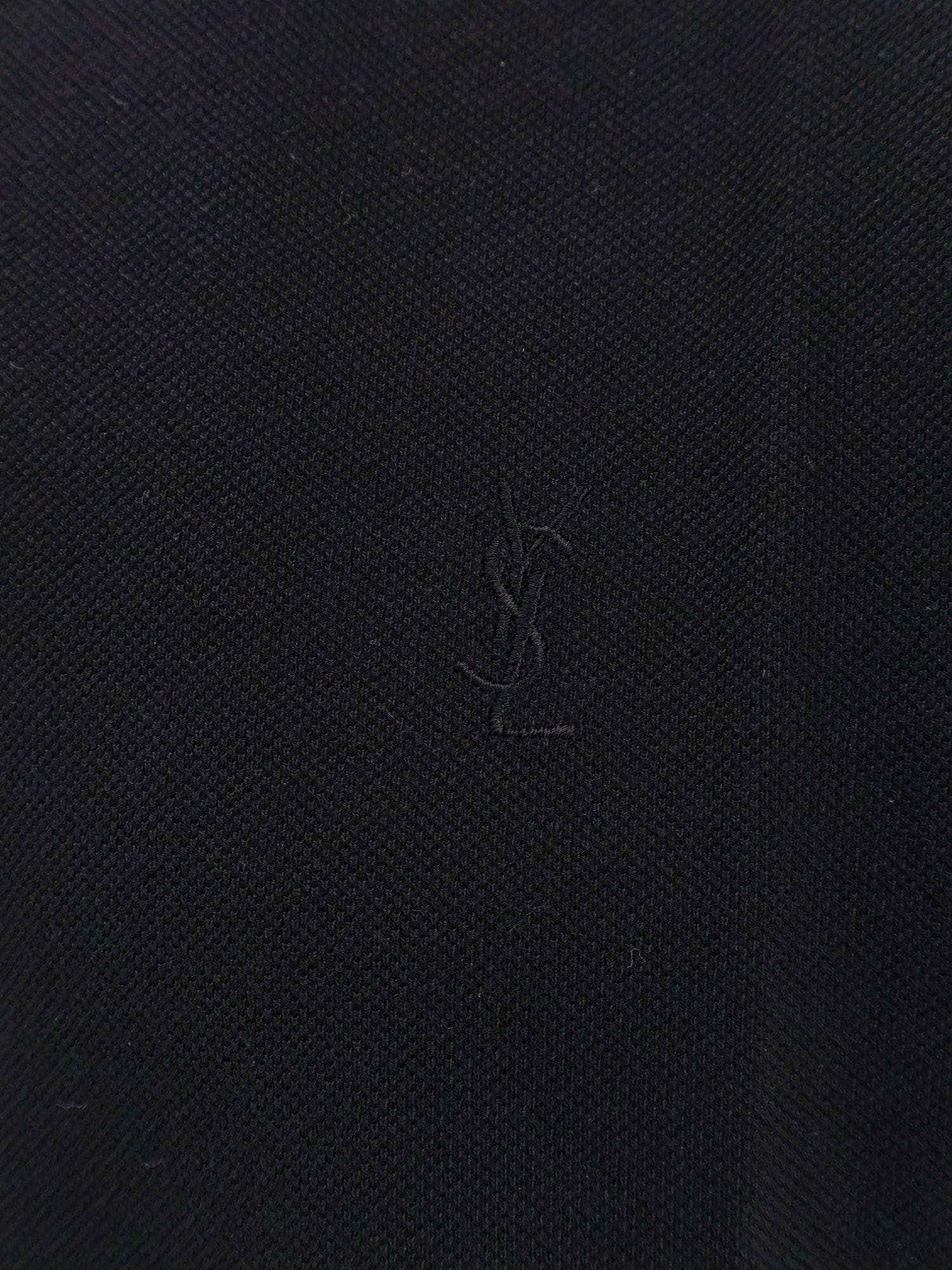 Saint Laurent Cotton blend polo shirt with logo