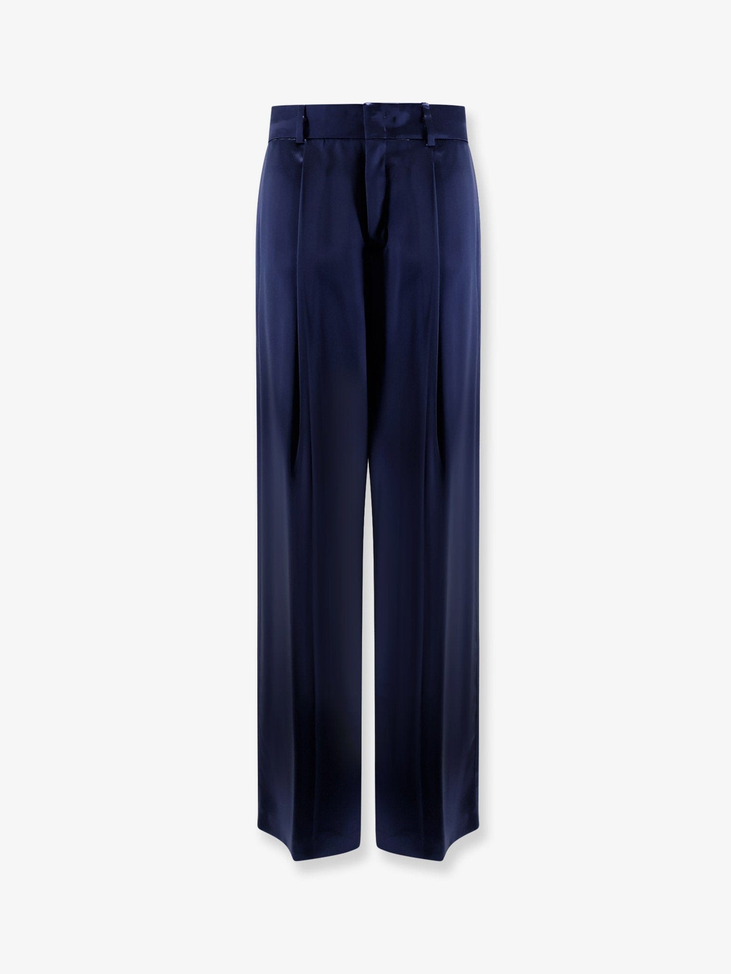 Alberta Ferretti Satin trousers with pinces