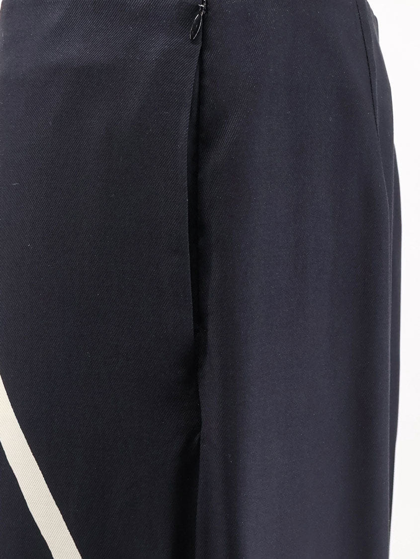 Alberta Ferretti Viscose trousers with bicolor print