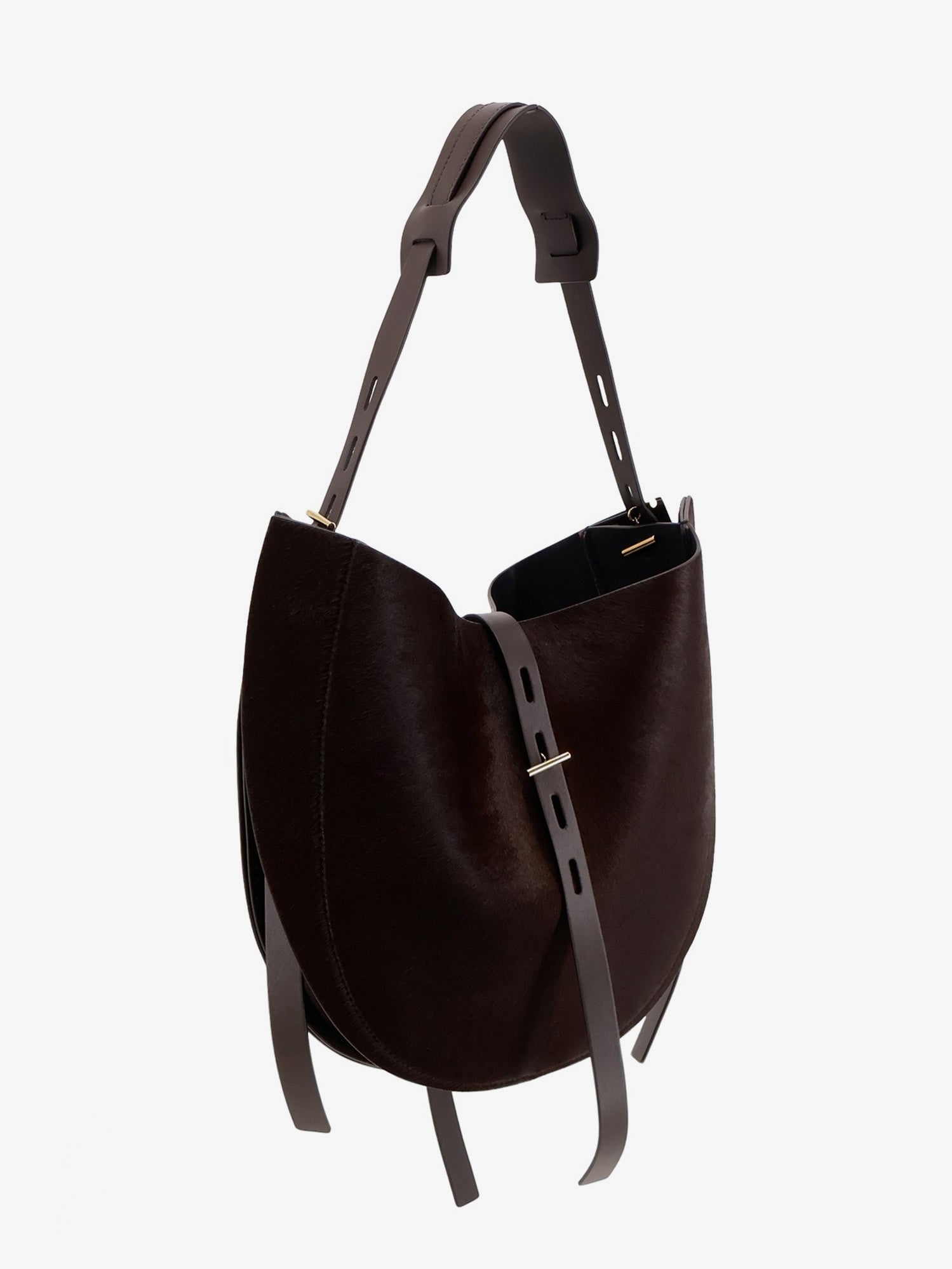 MINOBOSSI Liz pony skin shoulder bag