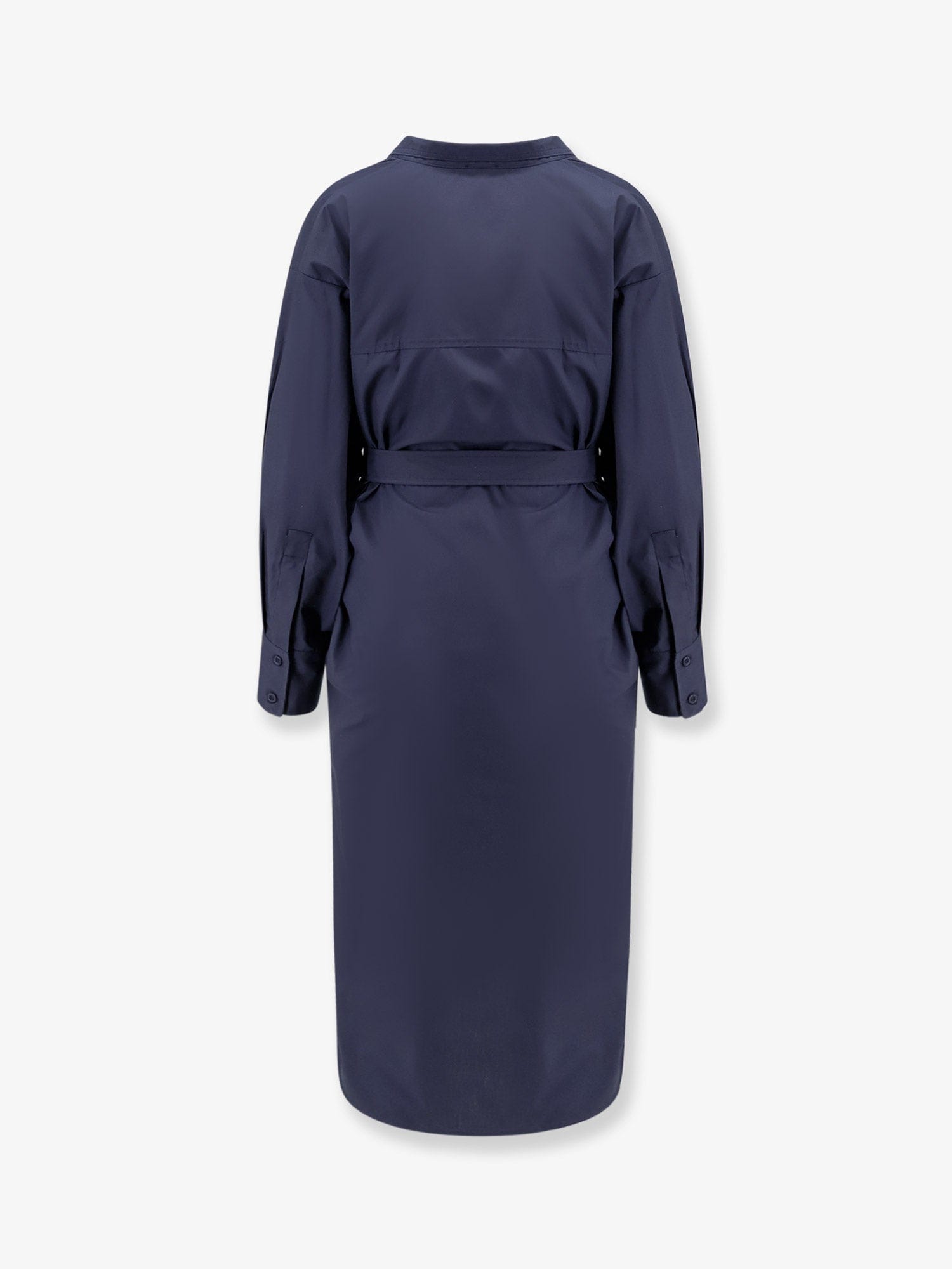 Nude Cotton dress with belt
