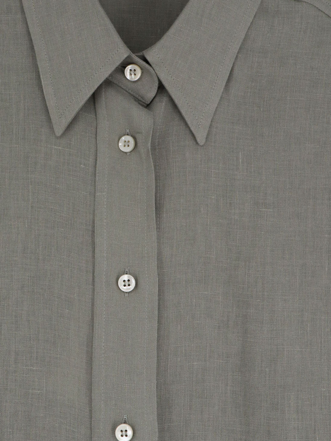Brunello Cucinelli Linen shirt with Monili detail