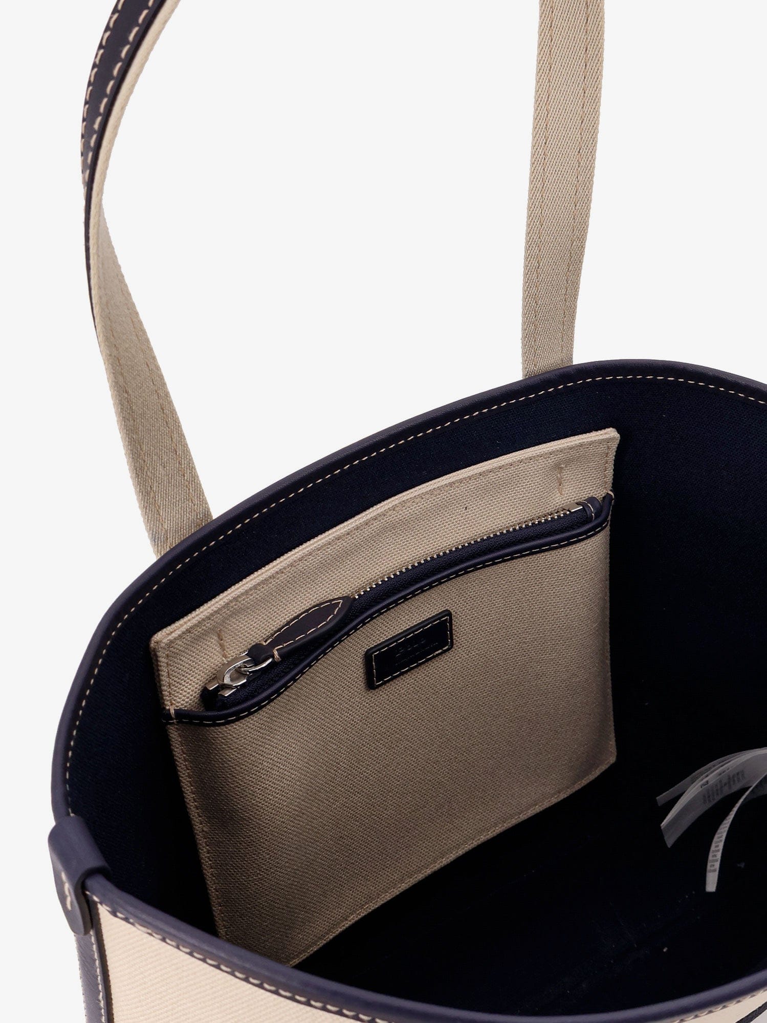 Polo Ralph Lauren Canvas shoulder bag with embroidered logo on the front