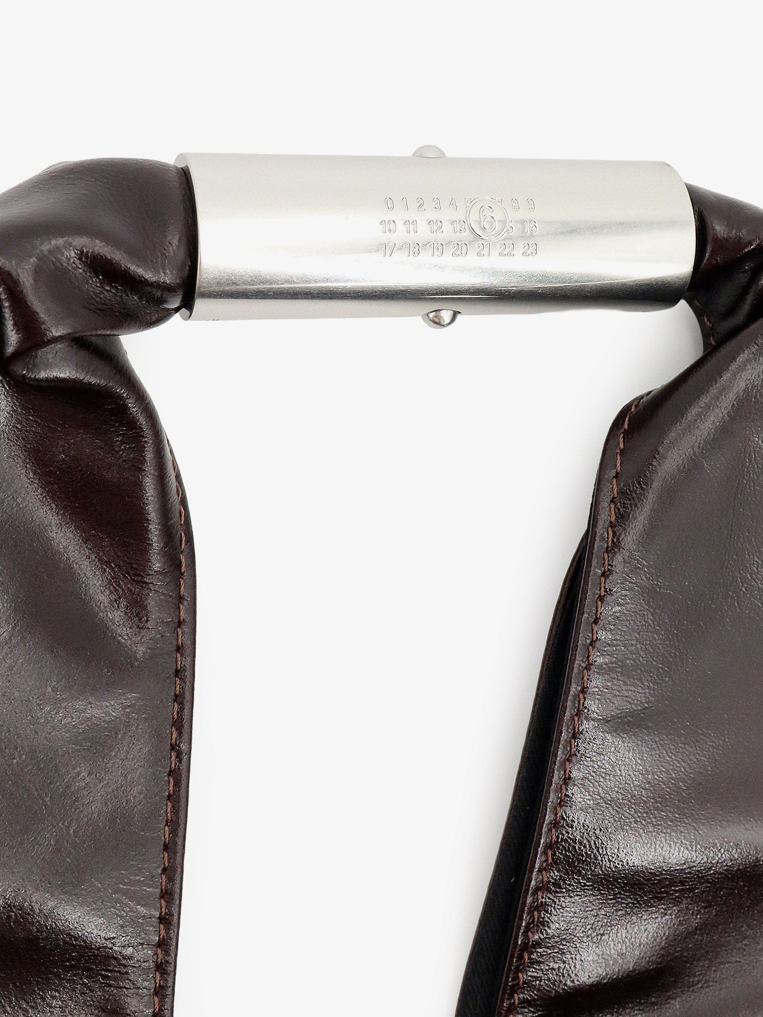 MM6 Maison Margiela Japanese shiny leather shoulder bag