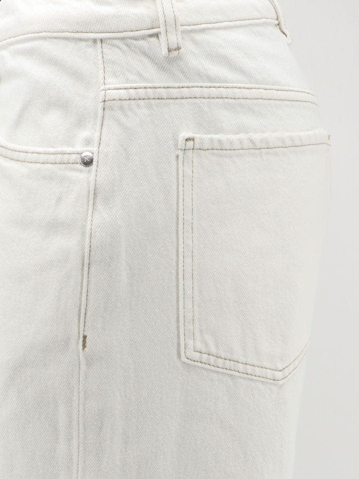Represent Heaton white denim jeans