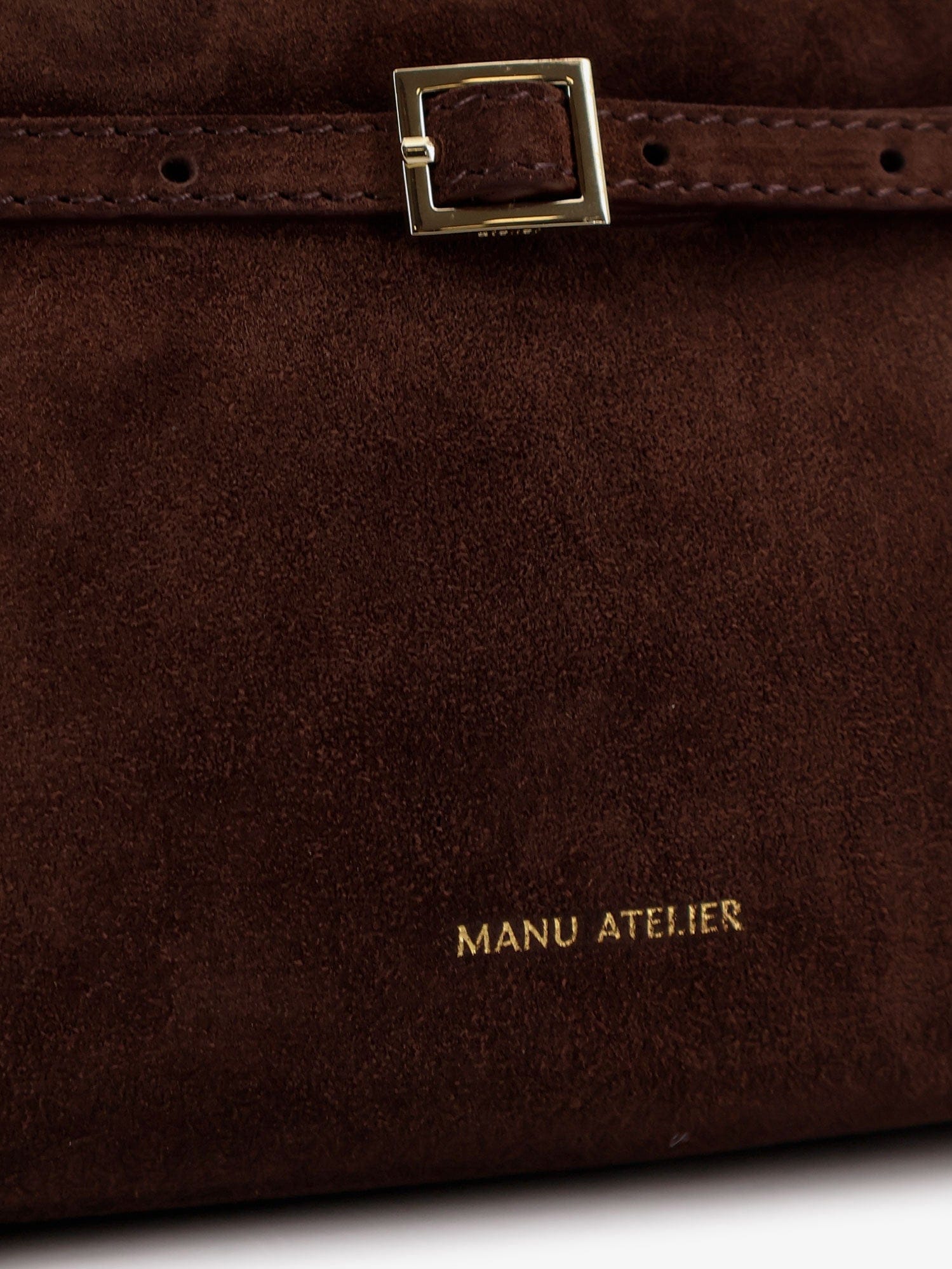 Manu Atelier Le Cambon 25 suede handbag