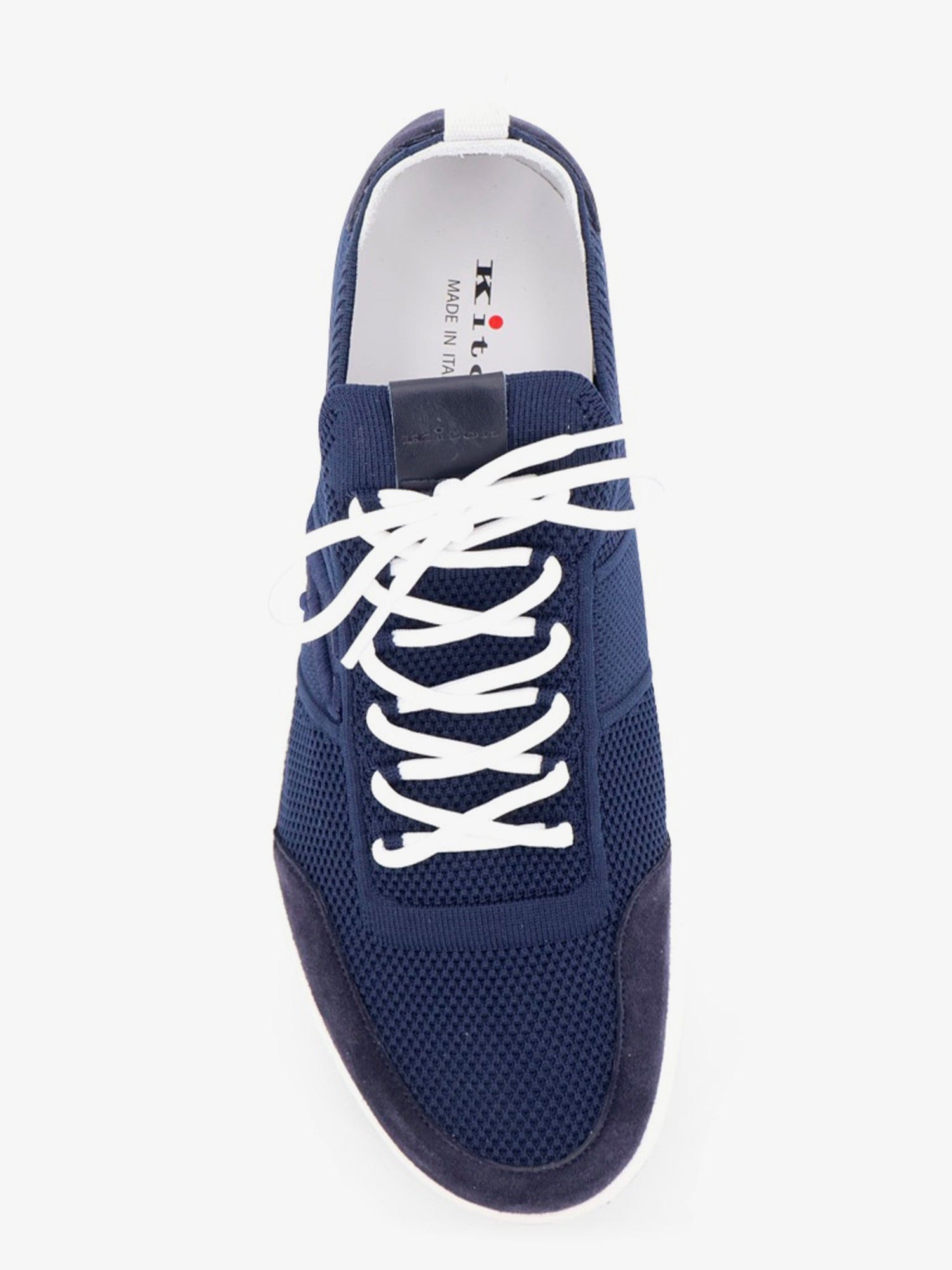 KITON CIRO PAONE Knitted fabric sneakers with suede inserts