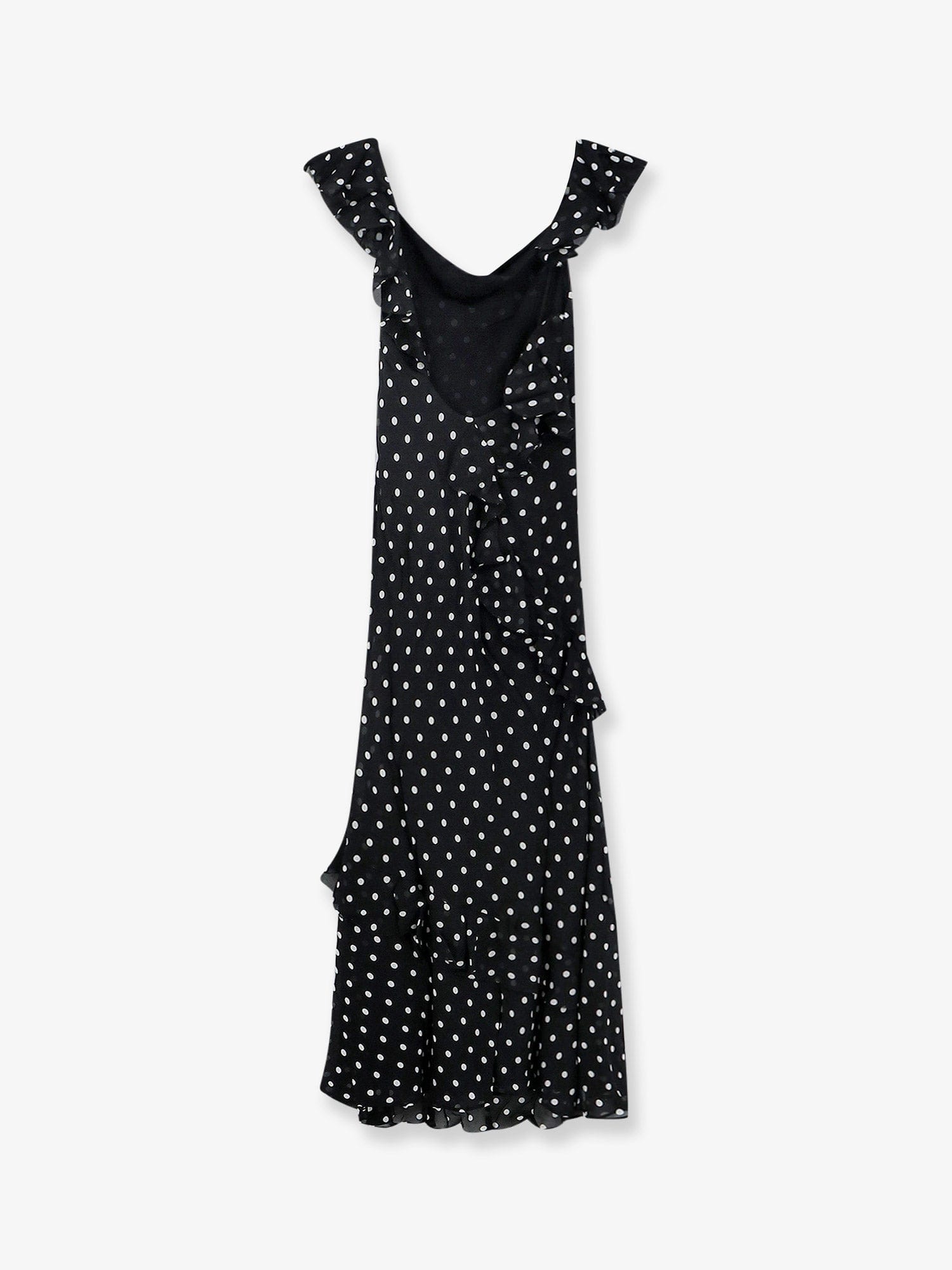 Self-Portrait Polka-dots viscose dress