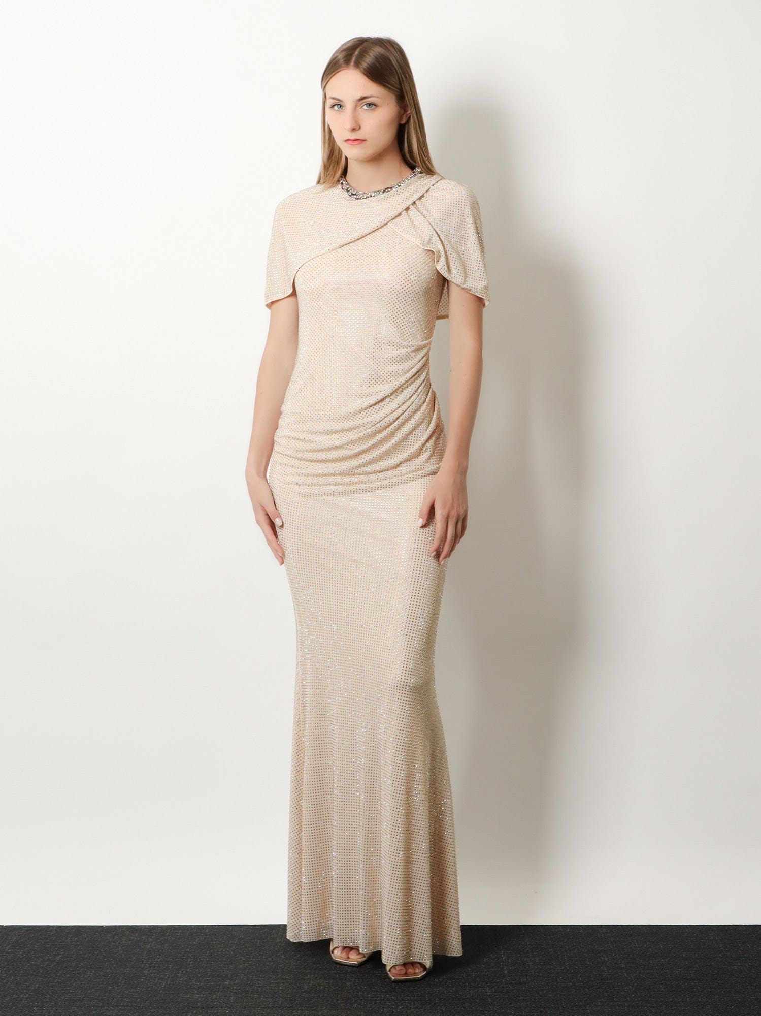 Self-Portrait Maxi Dress with rhinestones