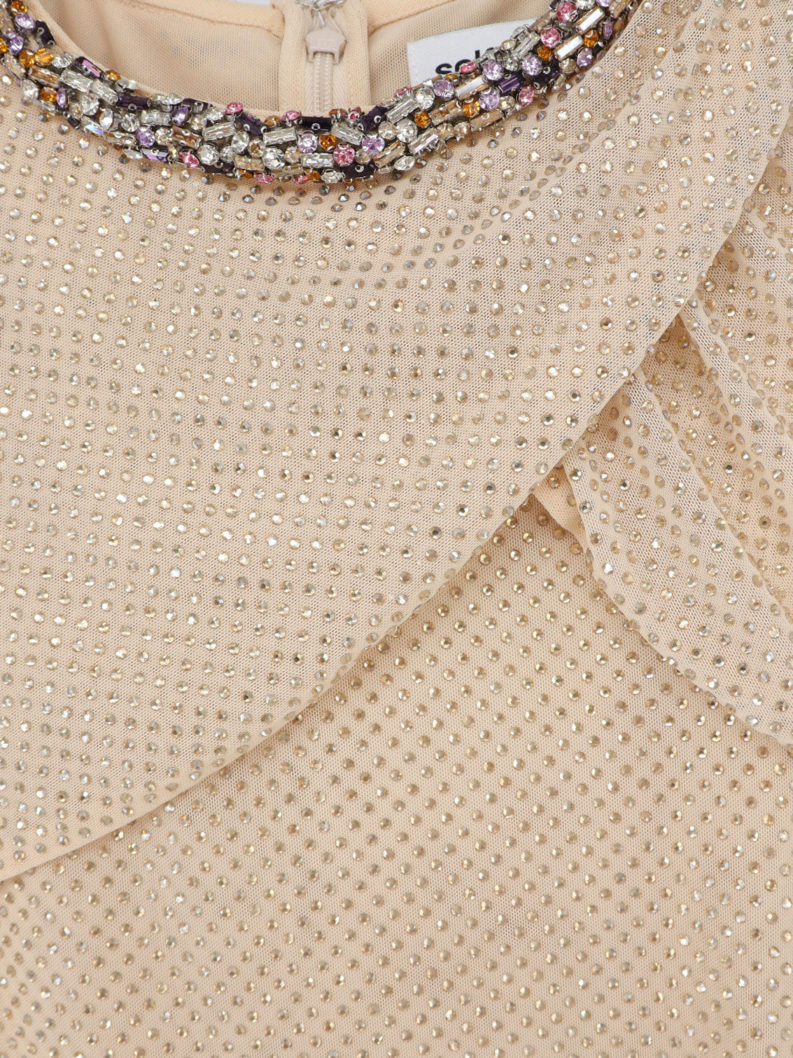 Self-Portrait Maxi Dress with rhinestones