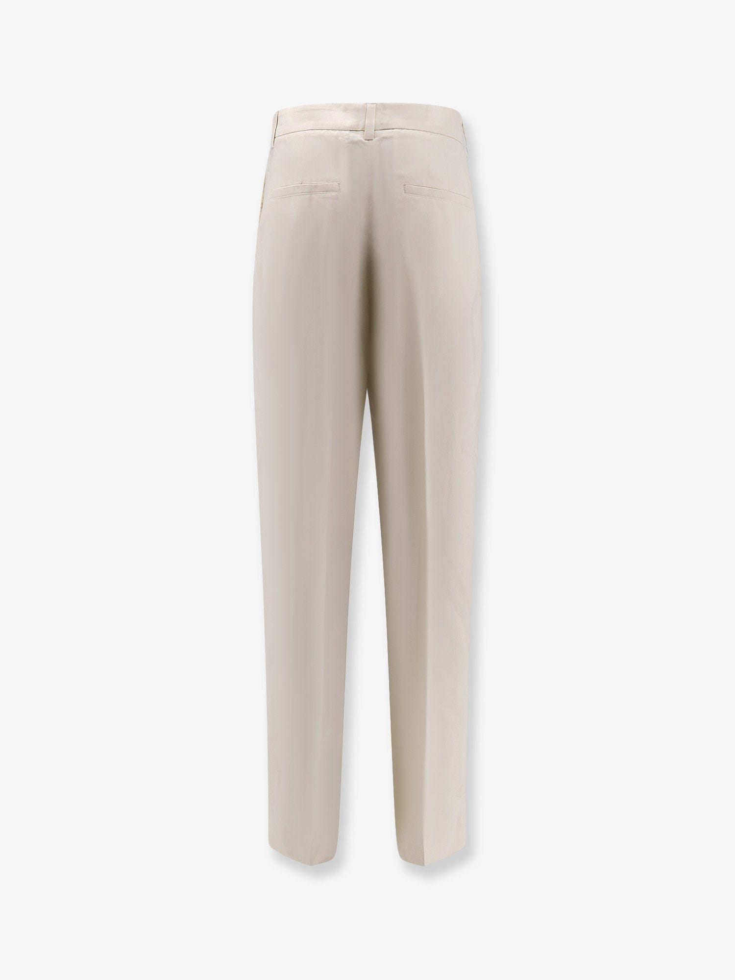 TOTEME Double-pleat fluid viscose trousers