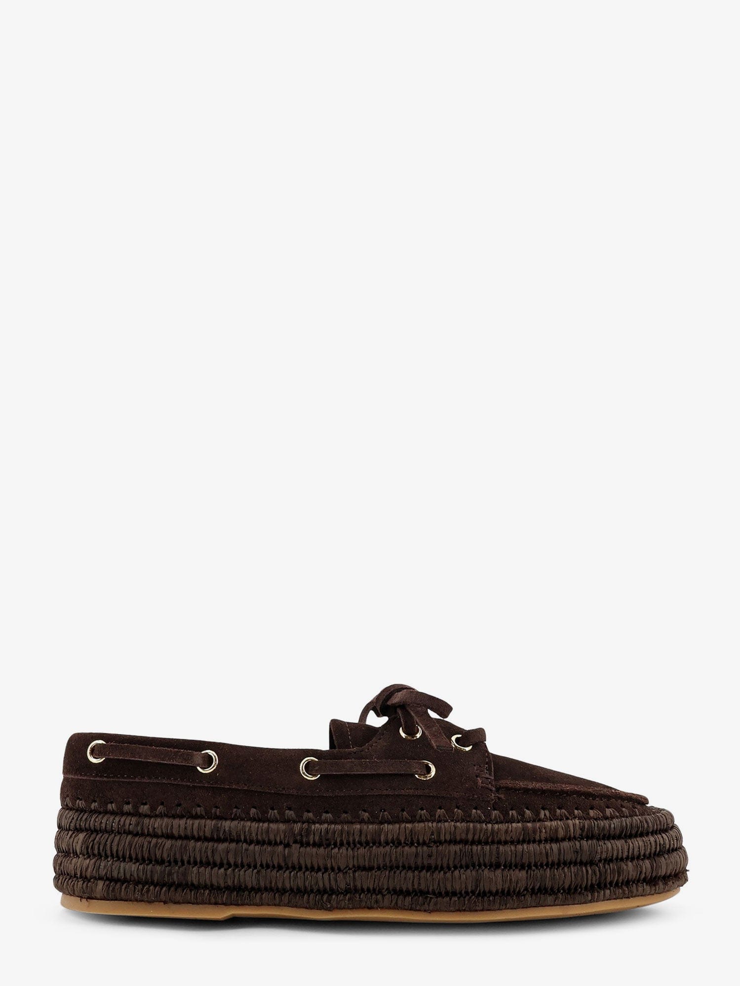 Paloma Barceló Penelope suede and raffia loafers