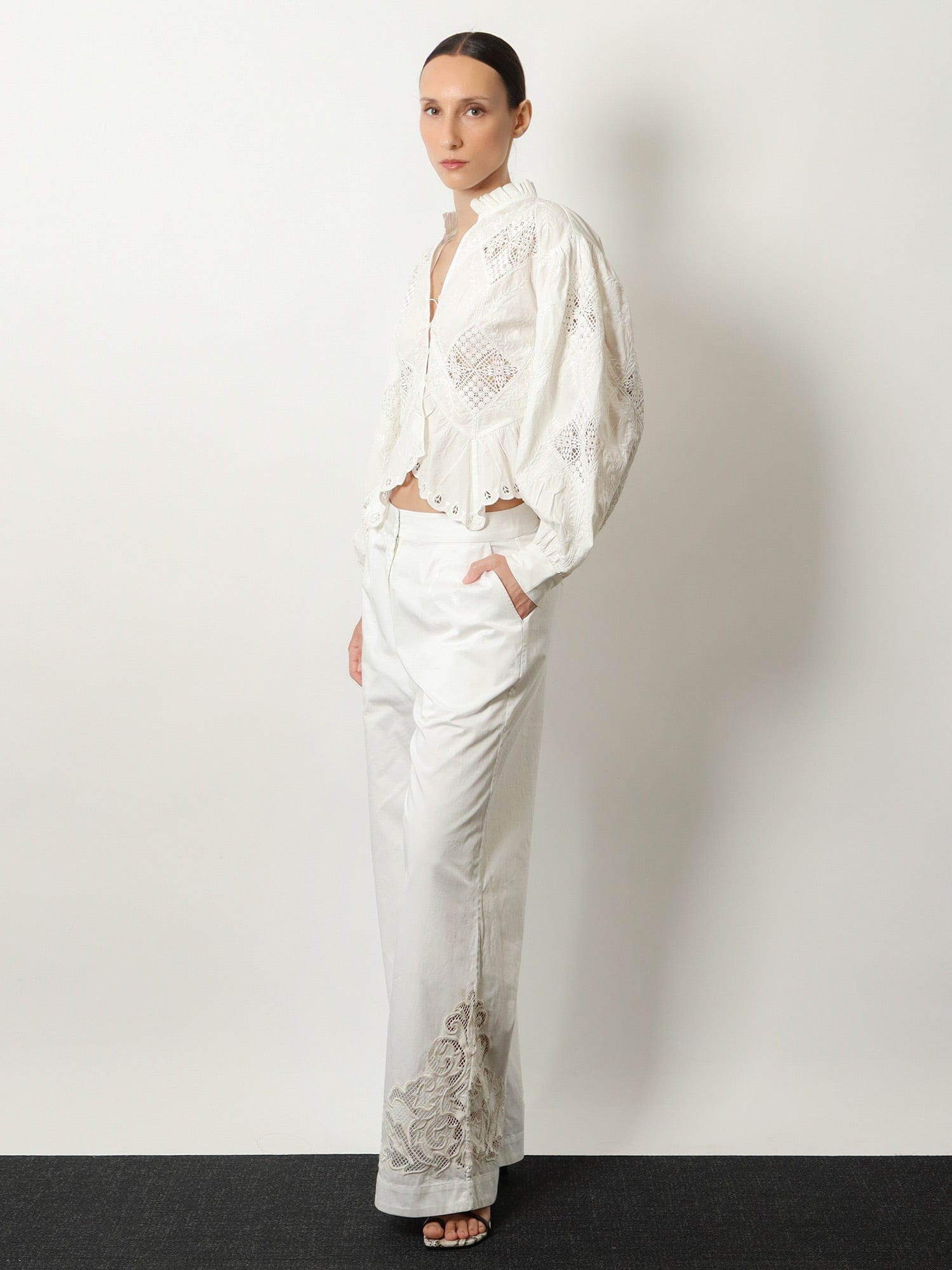 SCARLETT POPPIES Vemoza cotton trousers