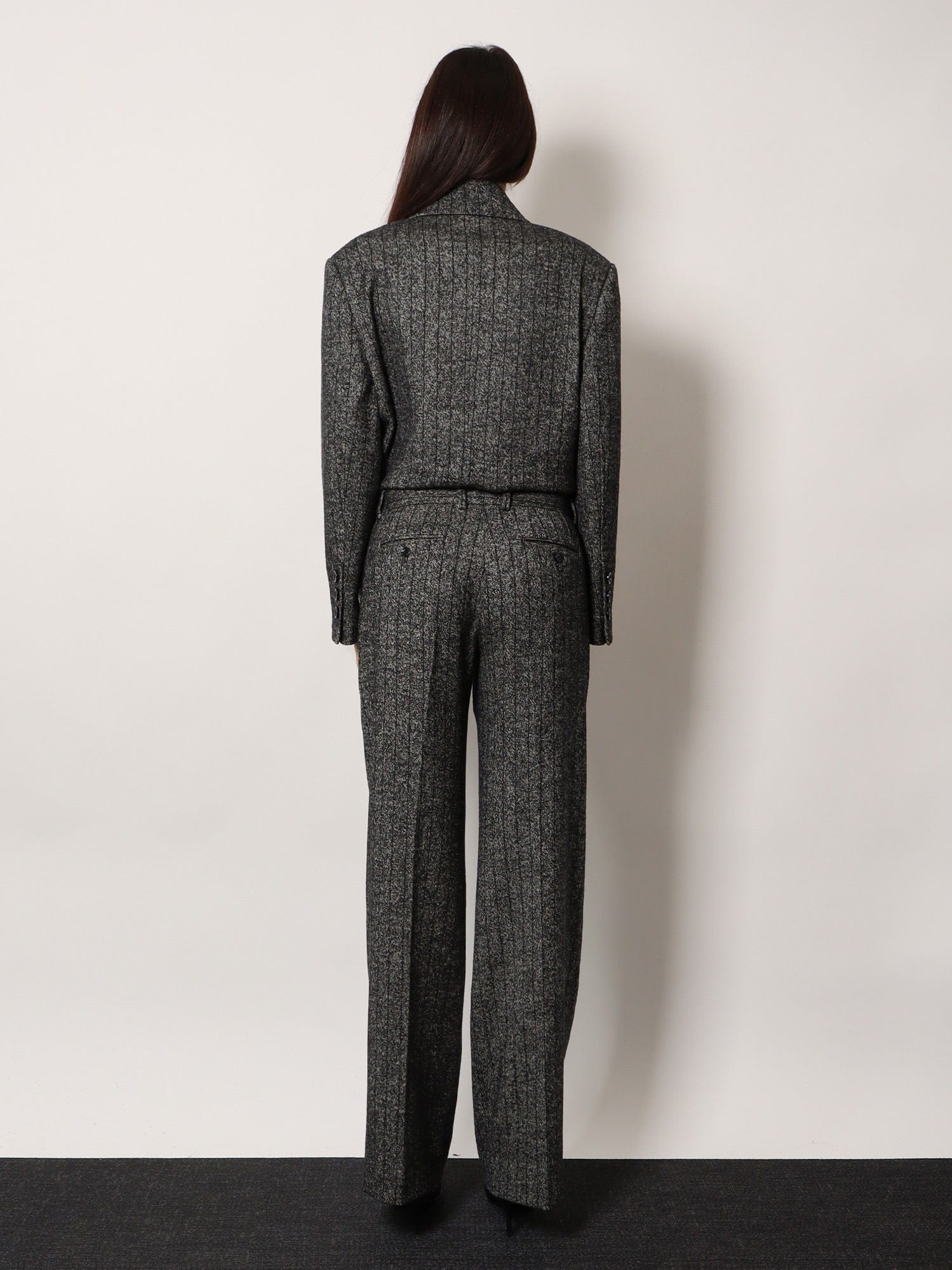 Dolce & Gabbana Striped wool blend trousers
